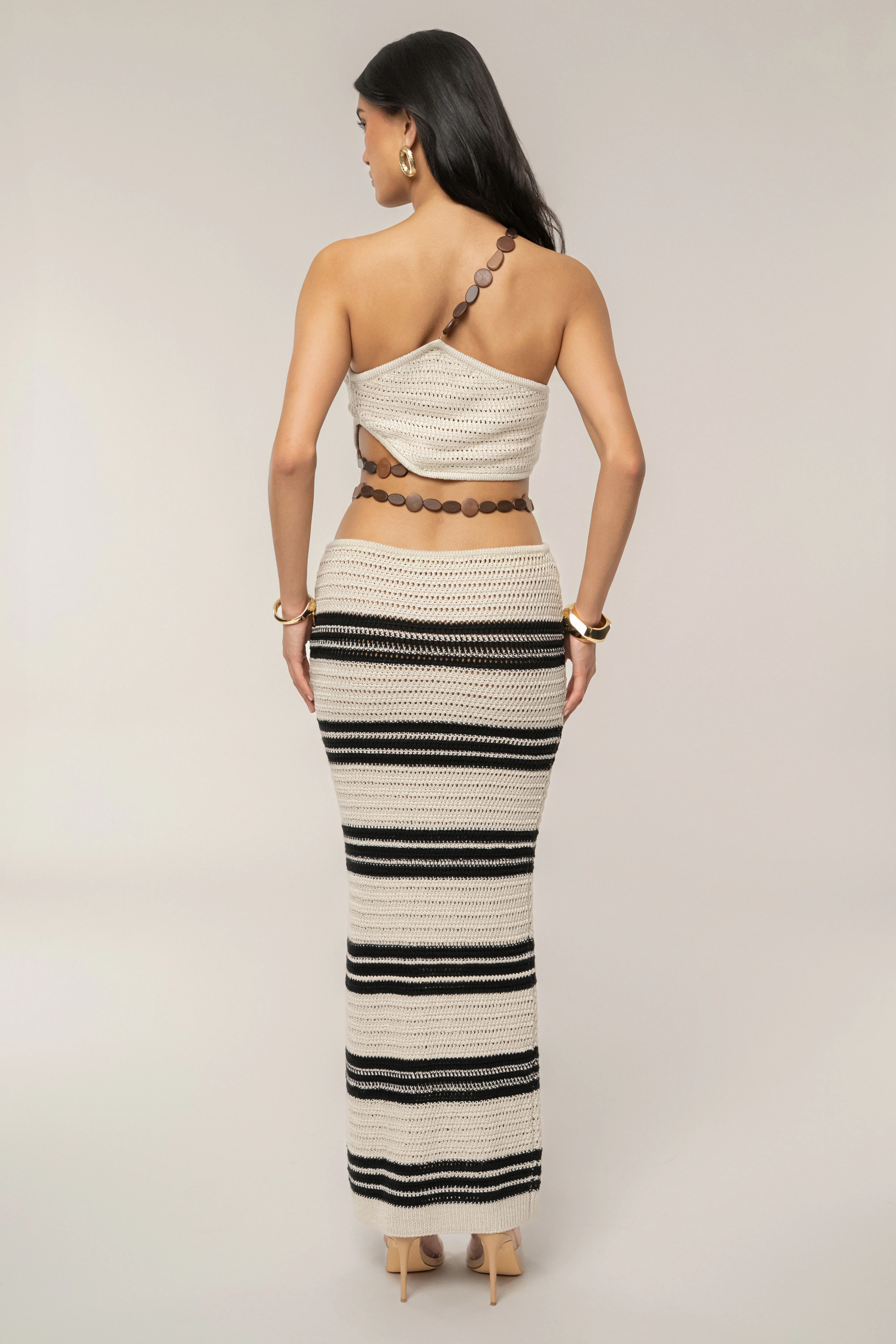 Cream/Black Isla Crochet Skirt Set - Image 13