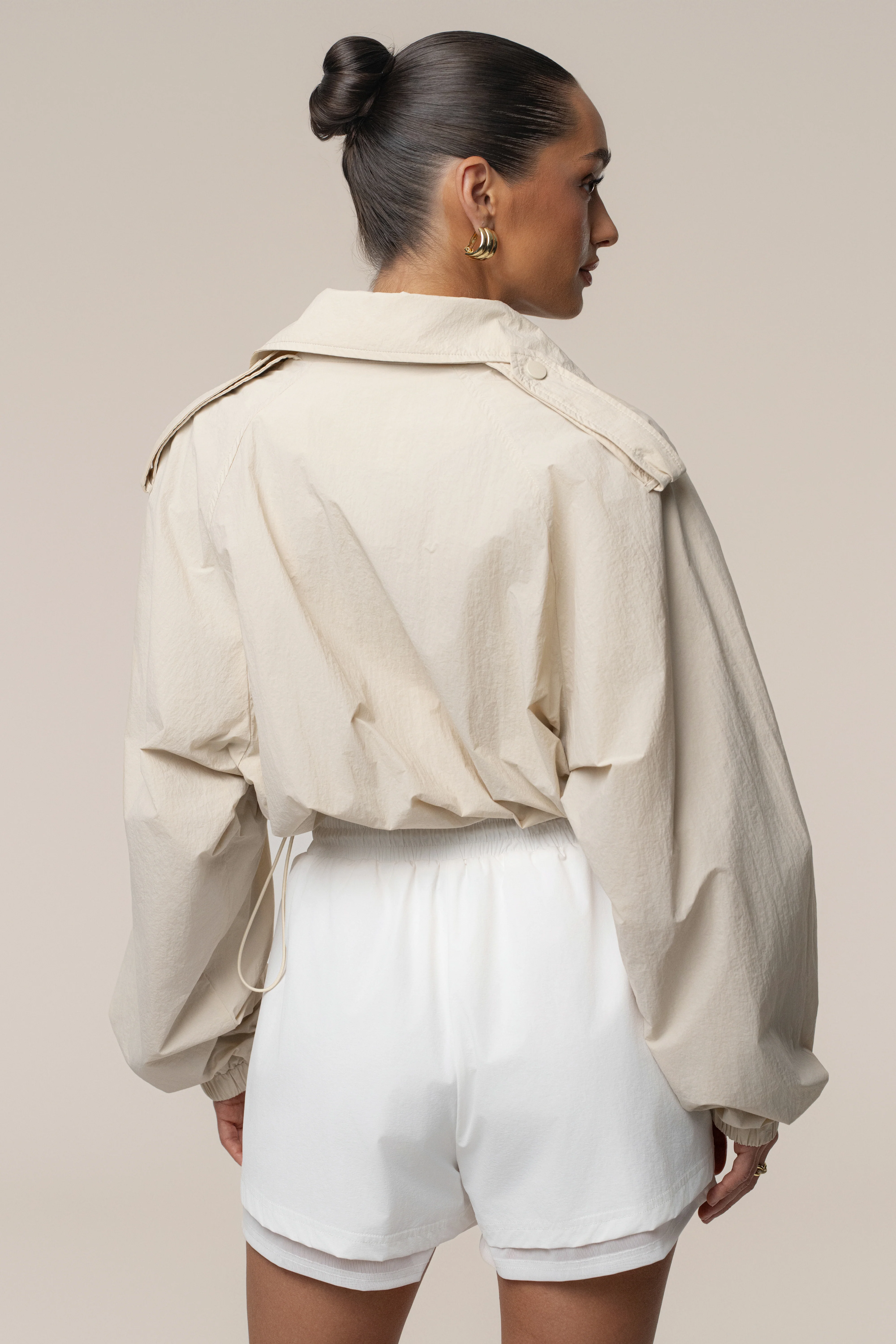 Cream In Motion Cropped Jacket - Image 8