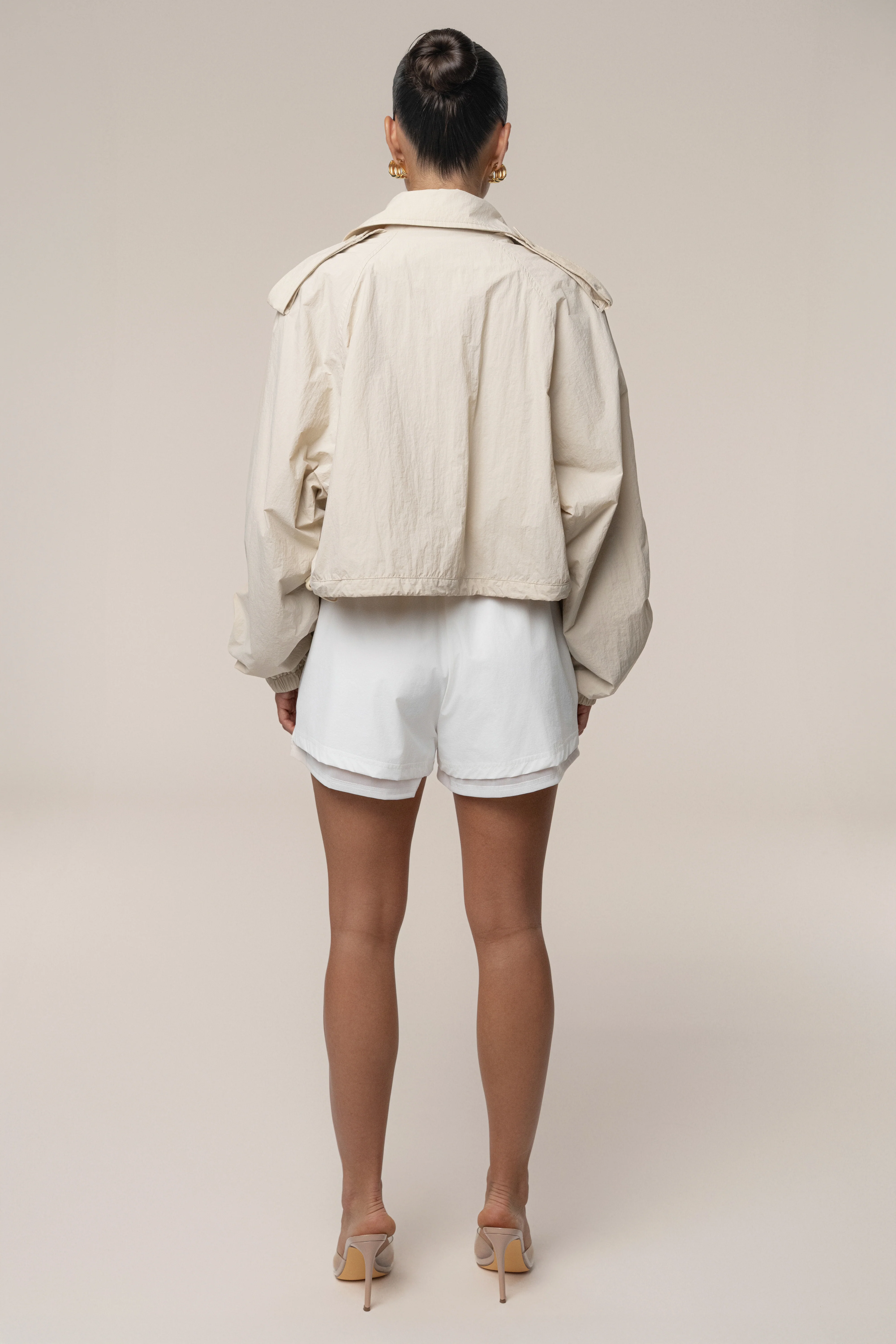 Cream In Motion Cropped Jacket - Image 9