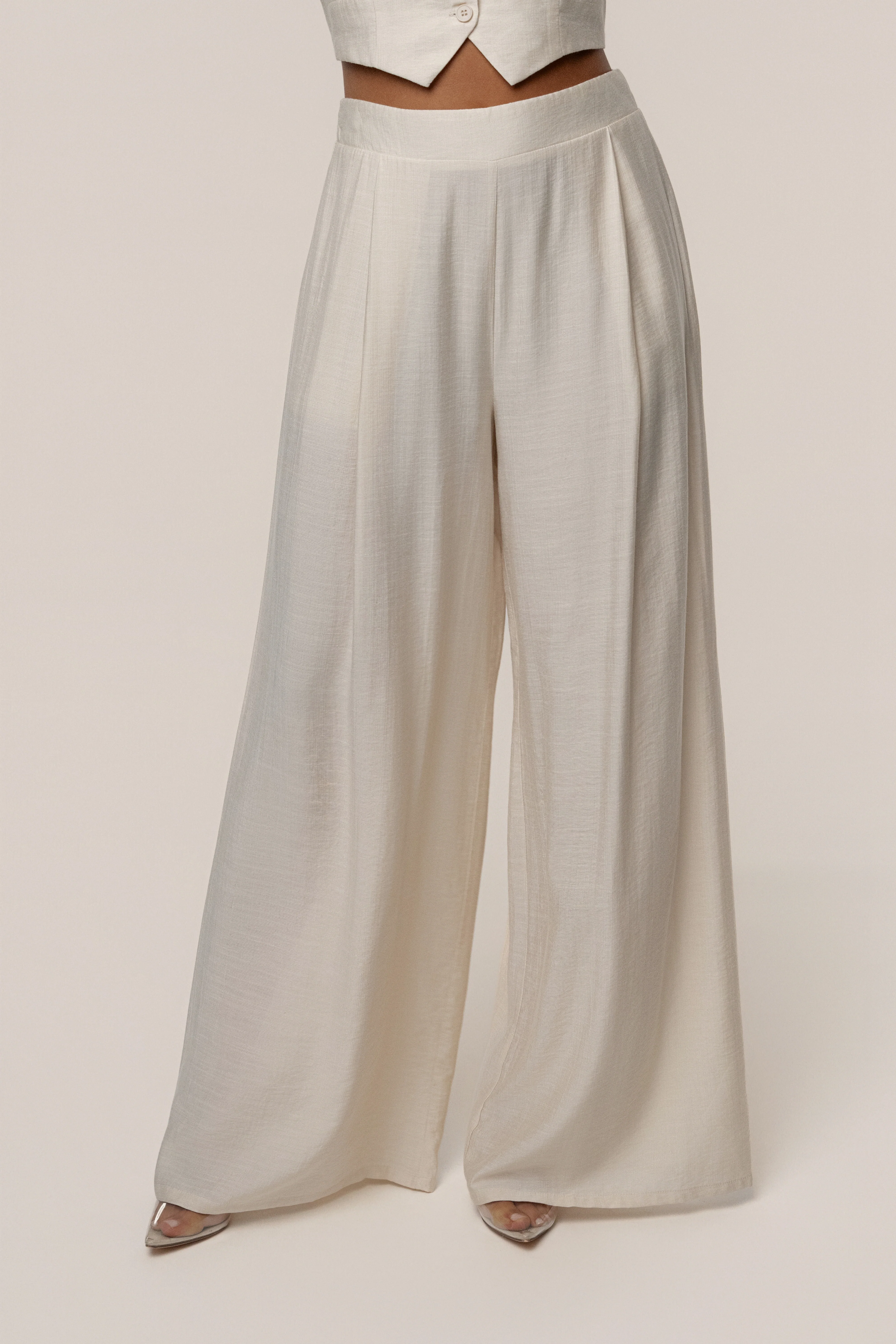 Cream Tropical Daze Pant Set - Image 3