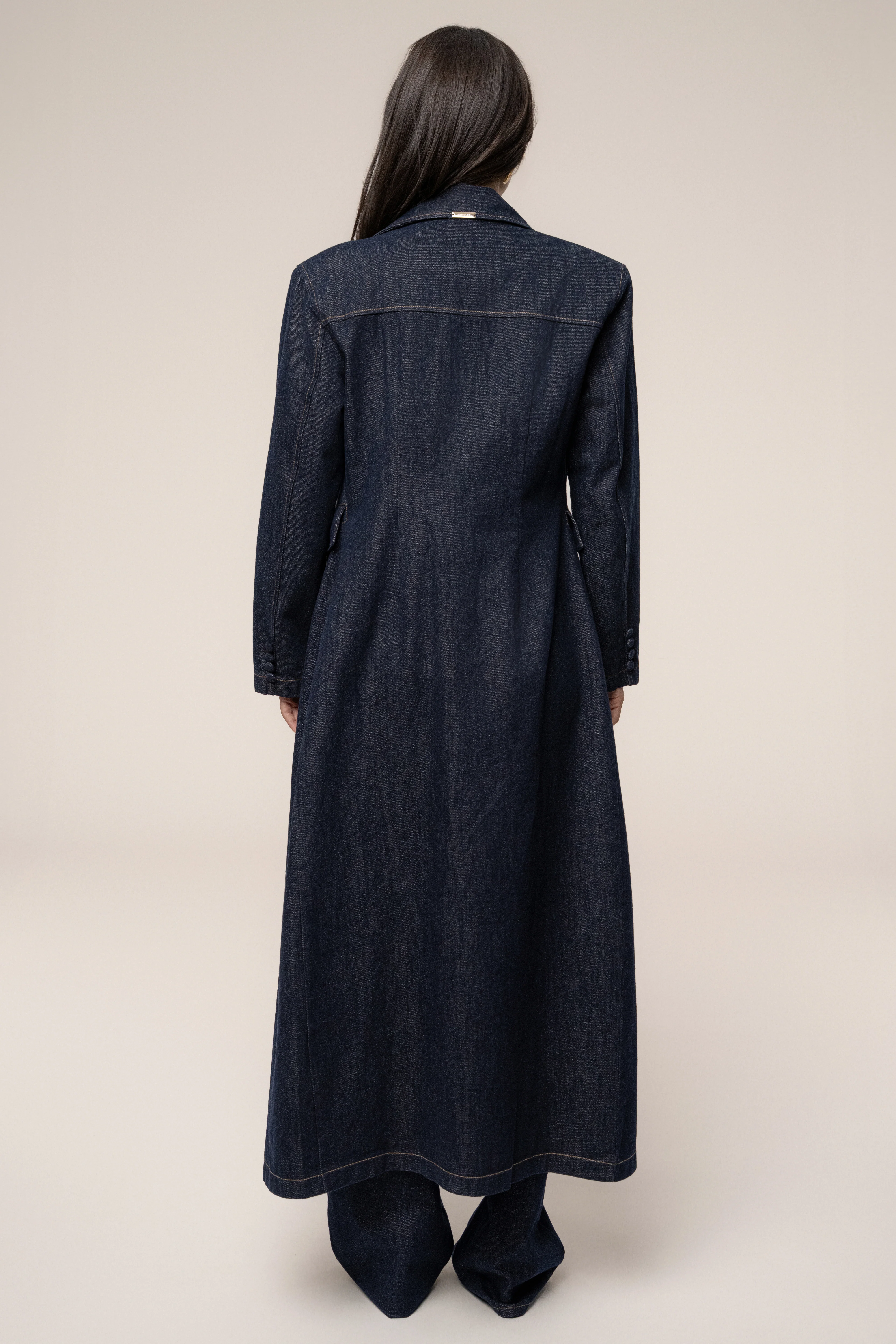 Dark Denim Signature Coat - Image 16