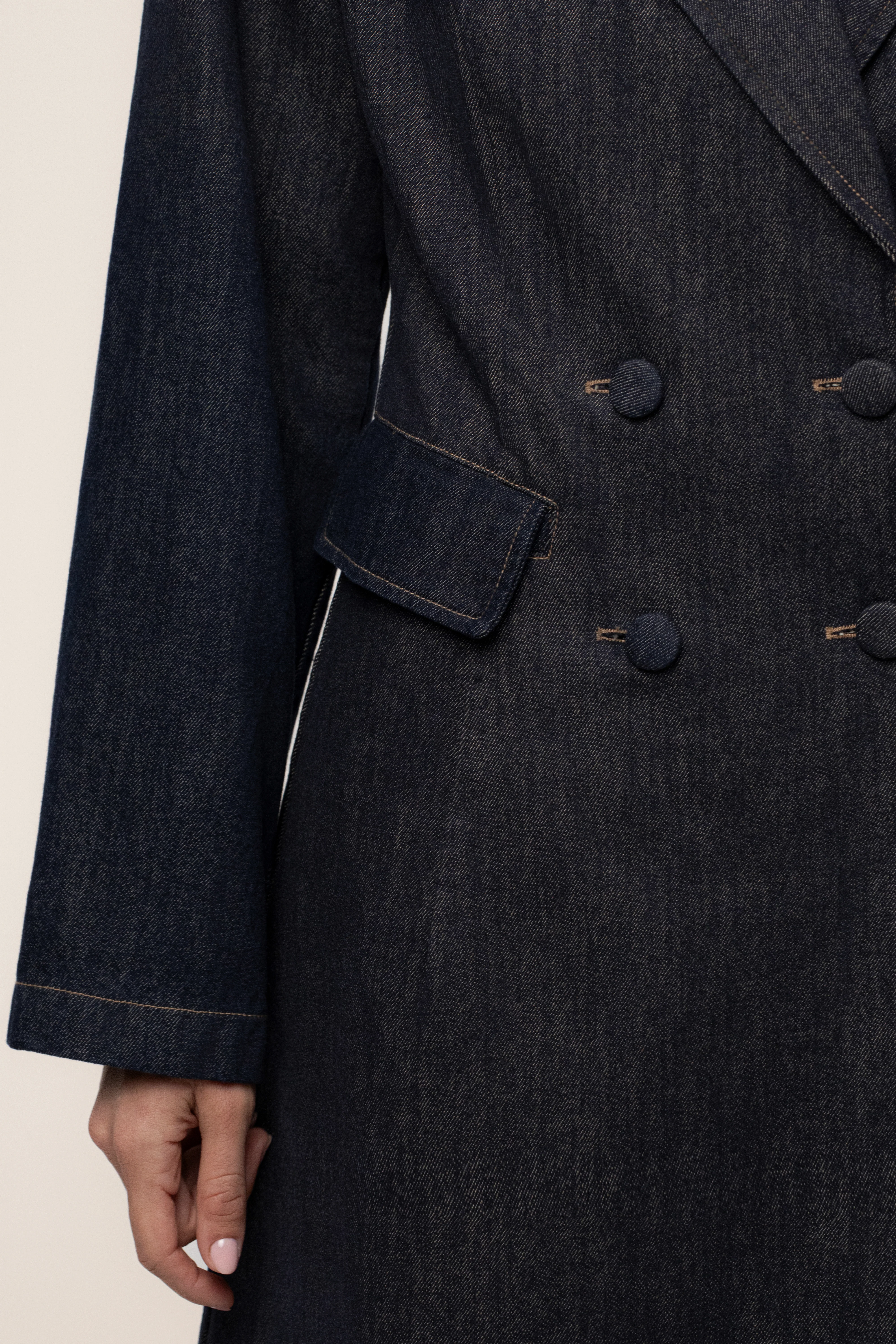 Dark Denim Signature Coat - Image 18