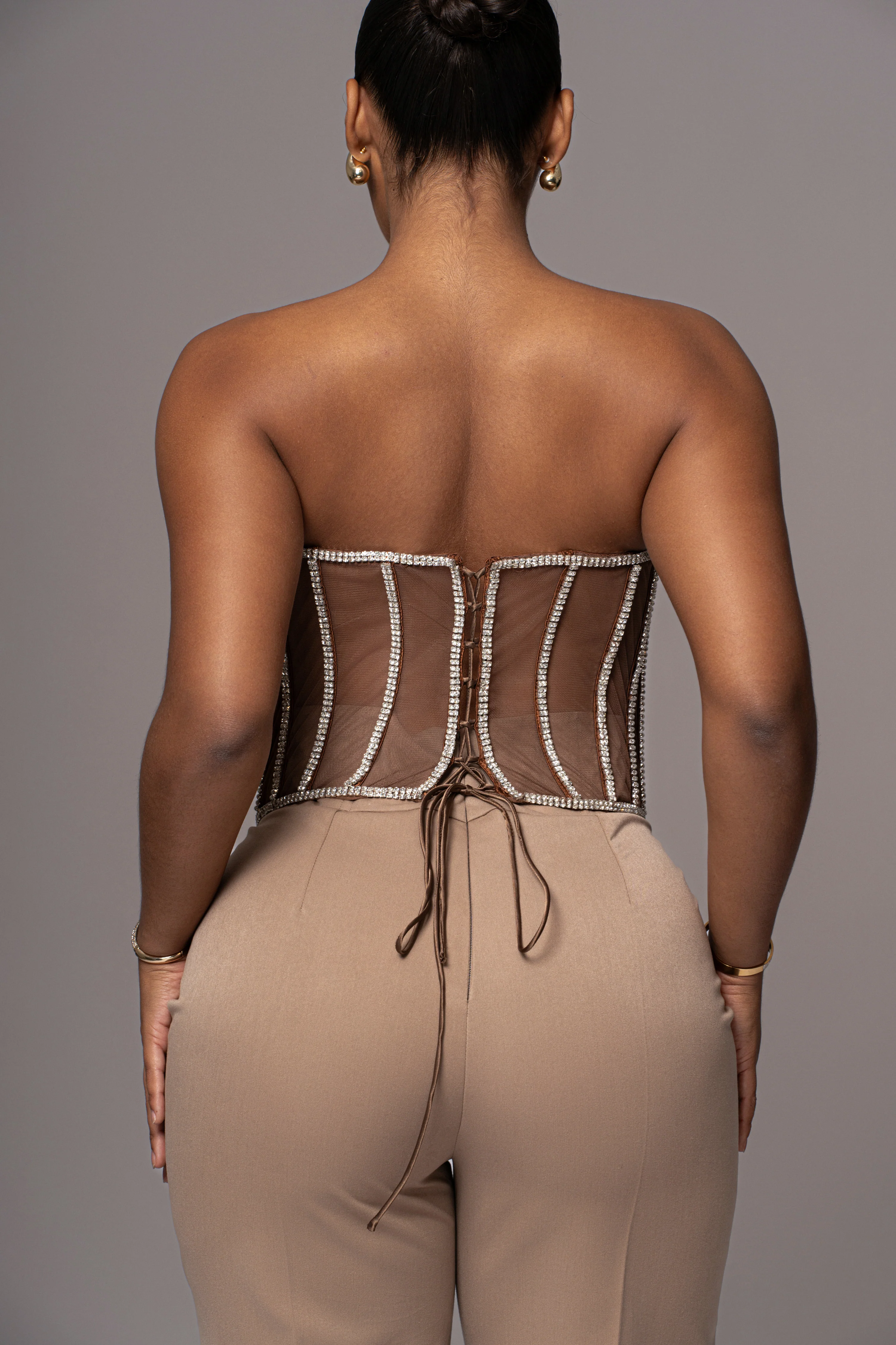 Dark Limited Edition Rhinestone Crystal Corset - Image 17