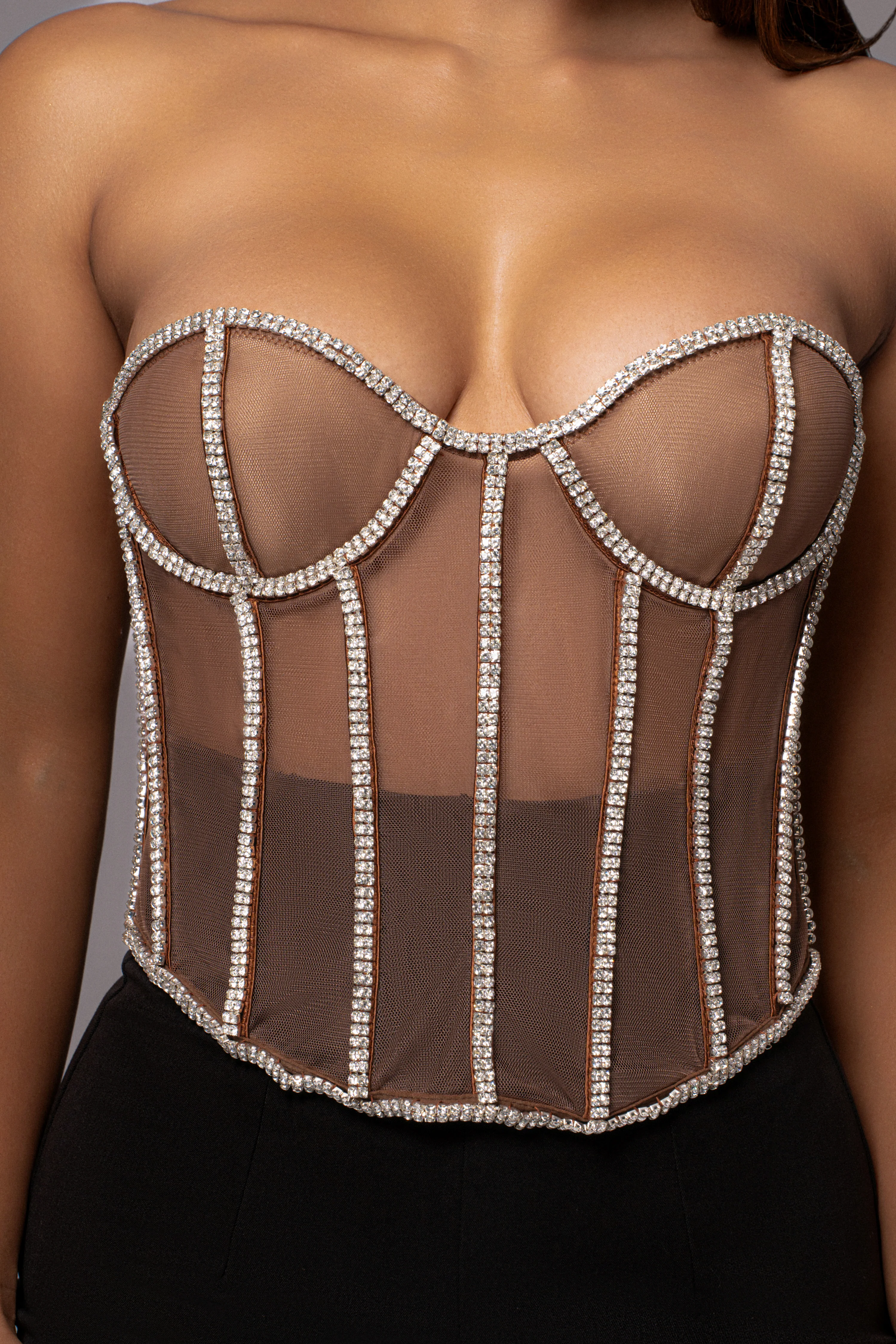 Dark Limited Edition Rhinestone Crystal Corset - Image 18