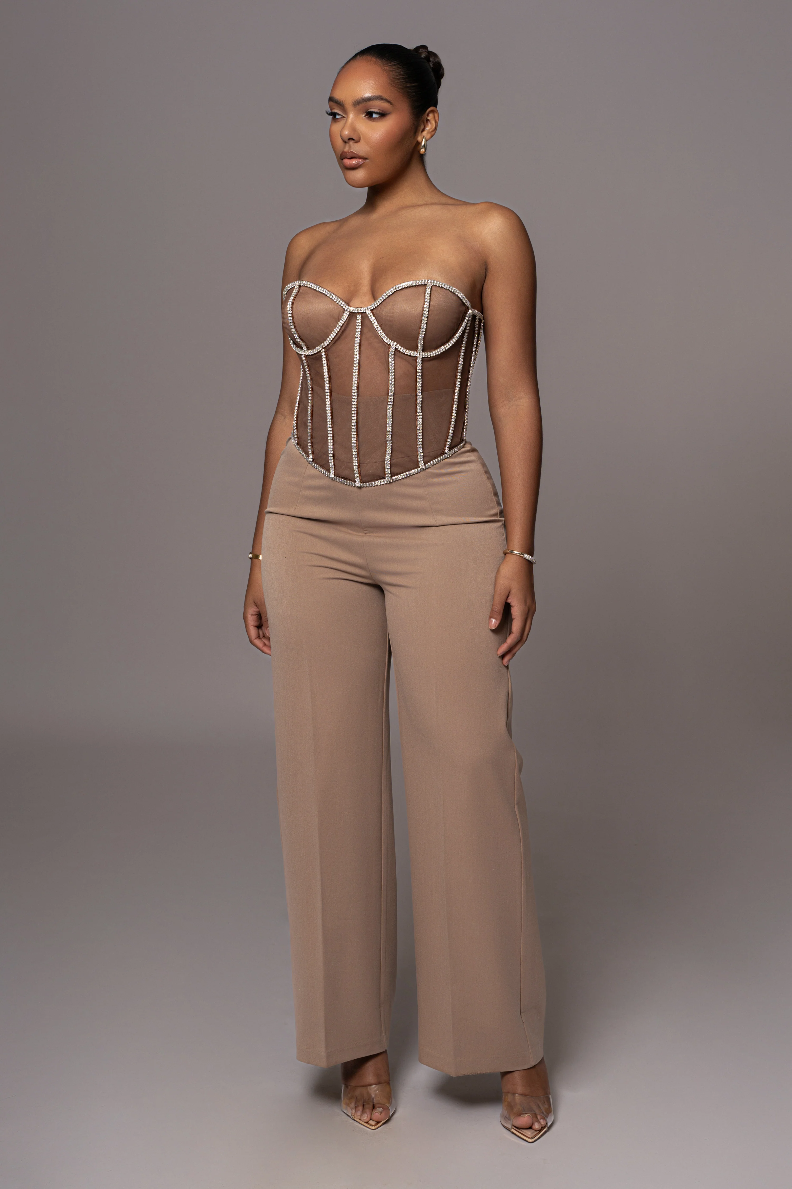 Dark Limited Edition Rhinestone Crystal Corset - Image 9
