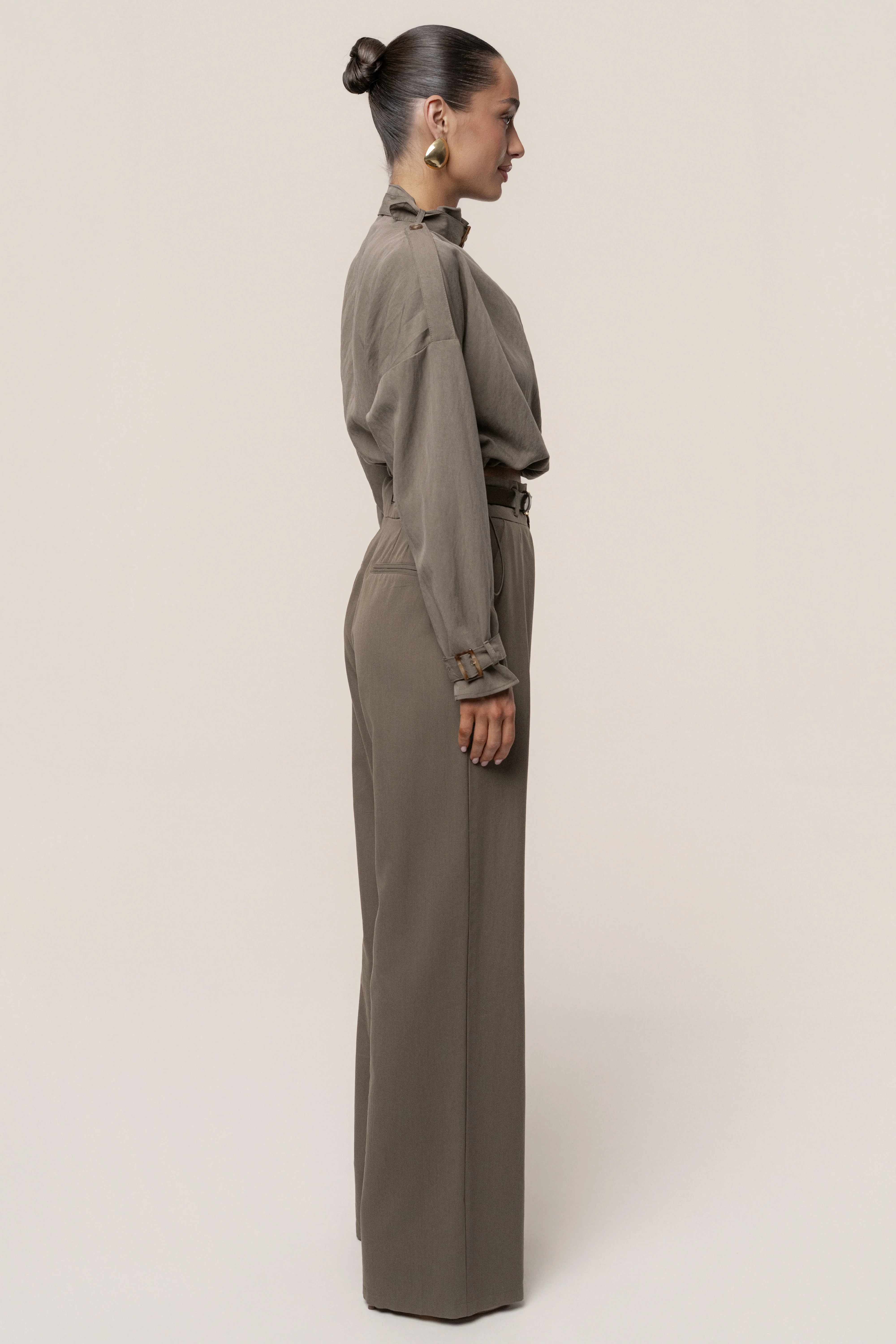 Dark Taupe Wanderlust Crop Top - Image 15