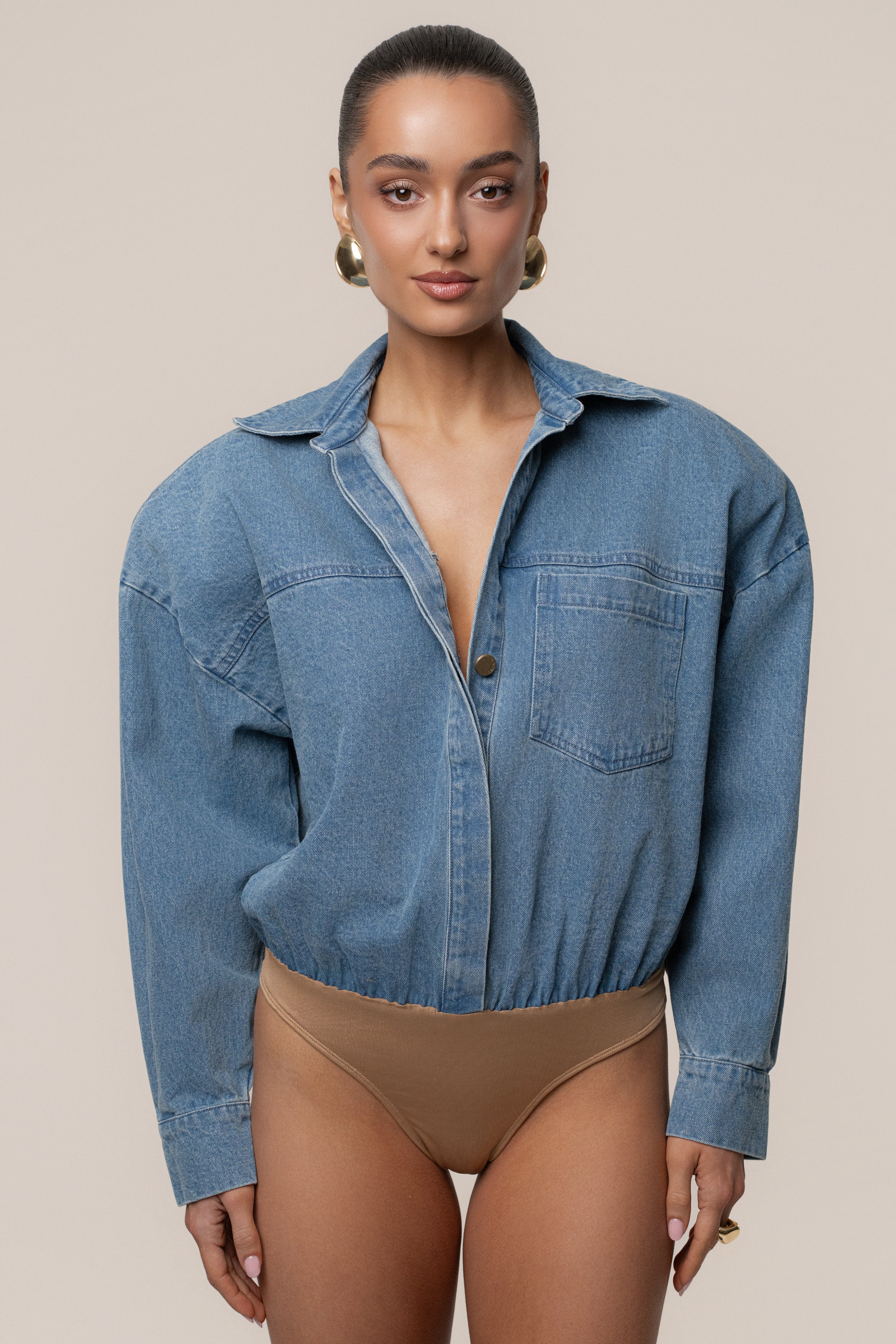 Denim Unstoppable Bodysuit - Image 3
