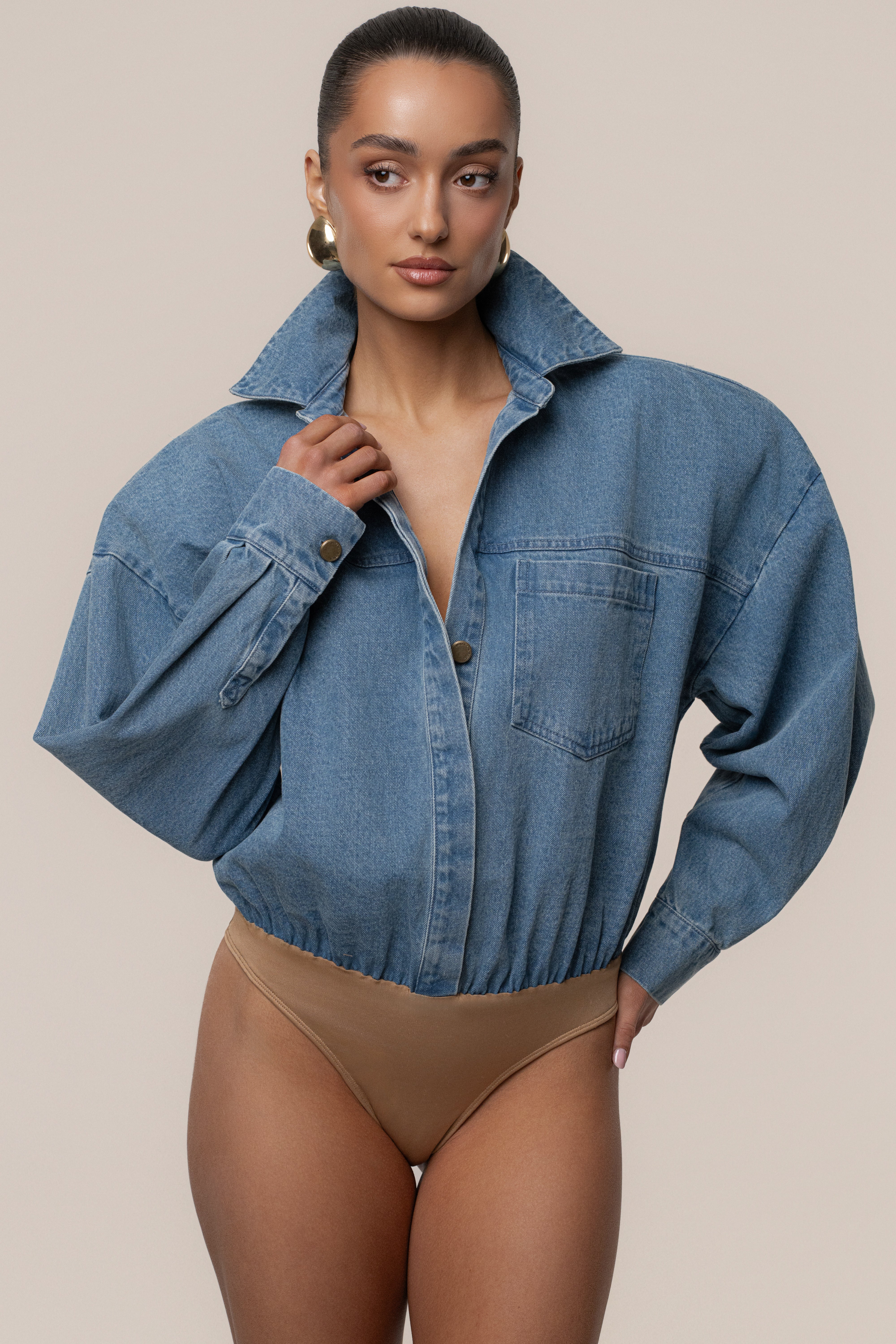 Denim Unstoppable Bodysuit - Image 5