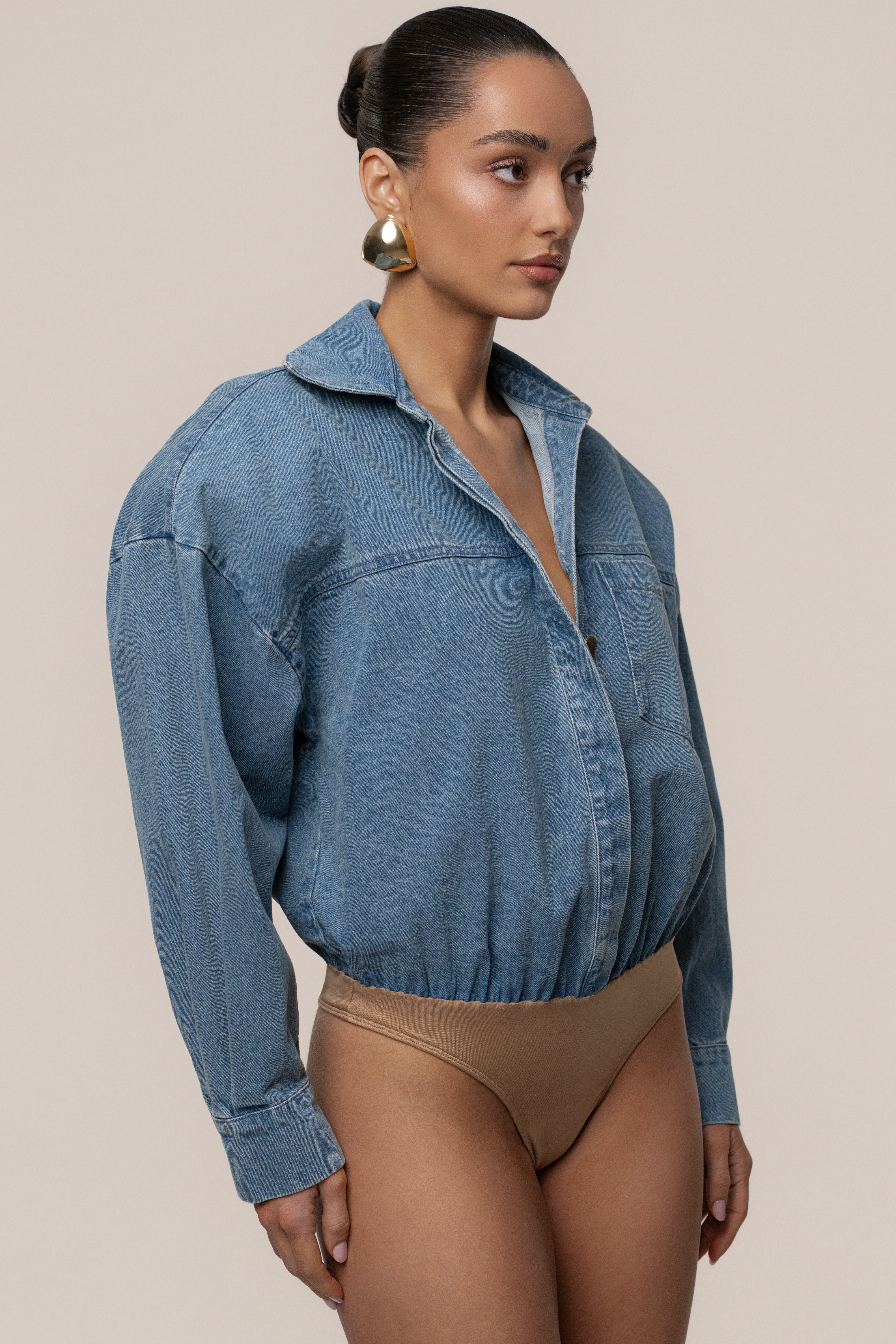 Denim Unstoppable Bodysuit - Image 8