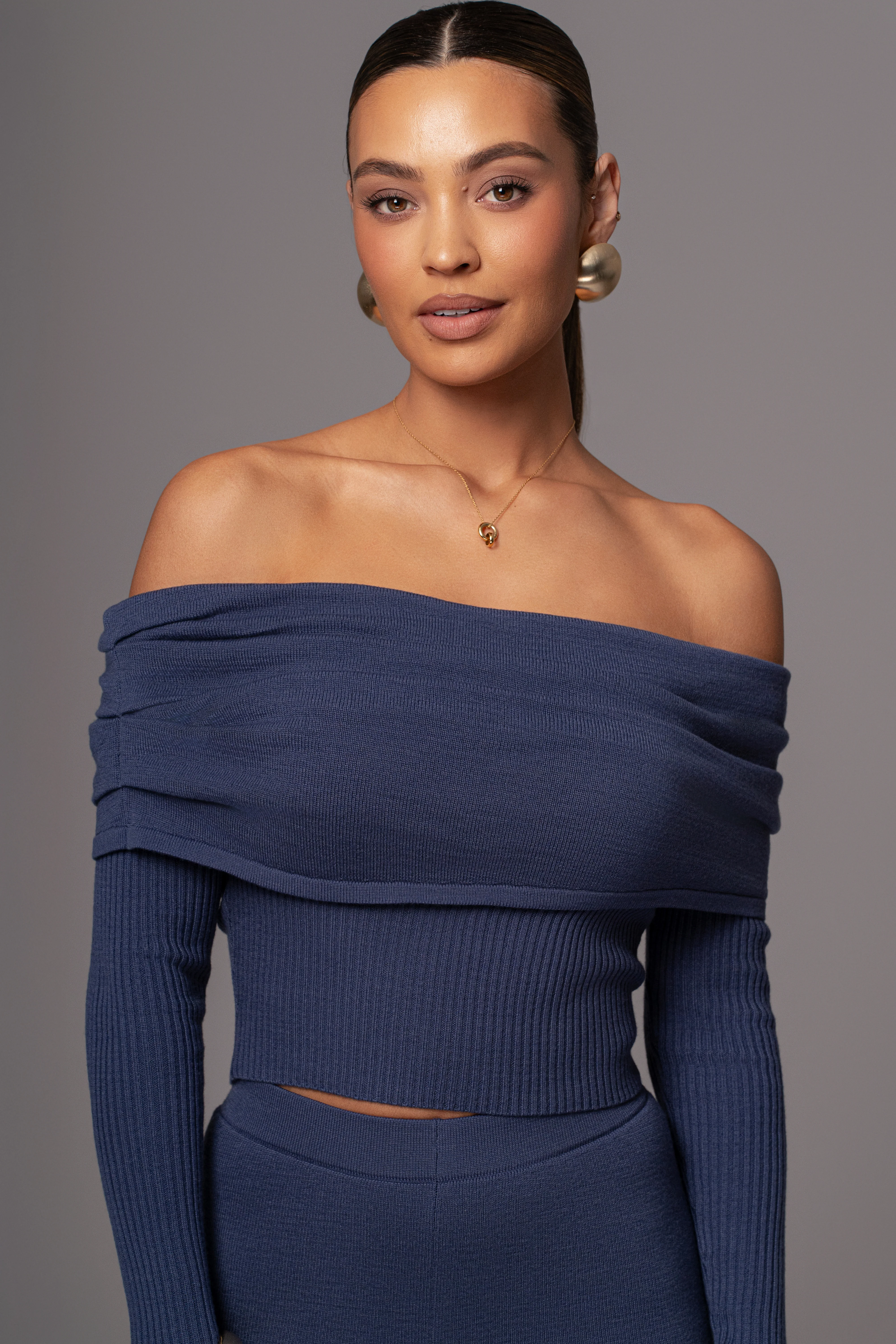 Dusk Off The Shoulder Knit Top - Image 8