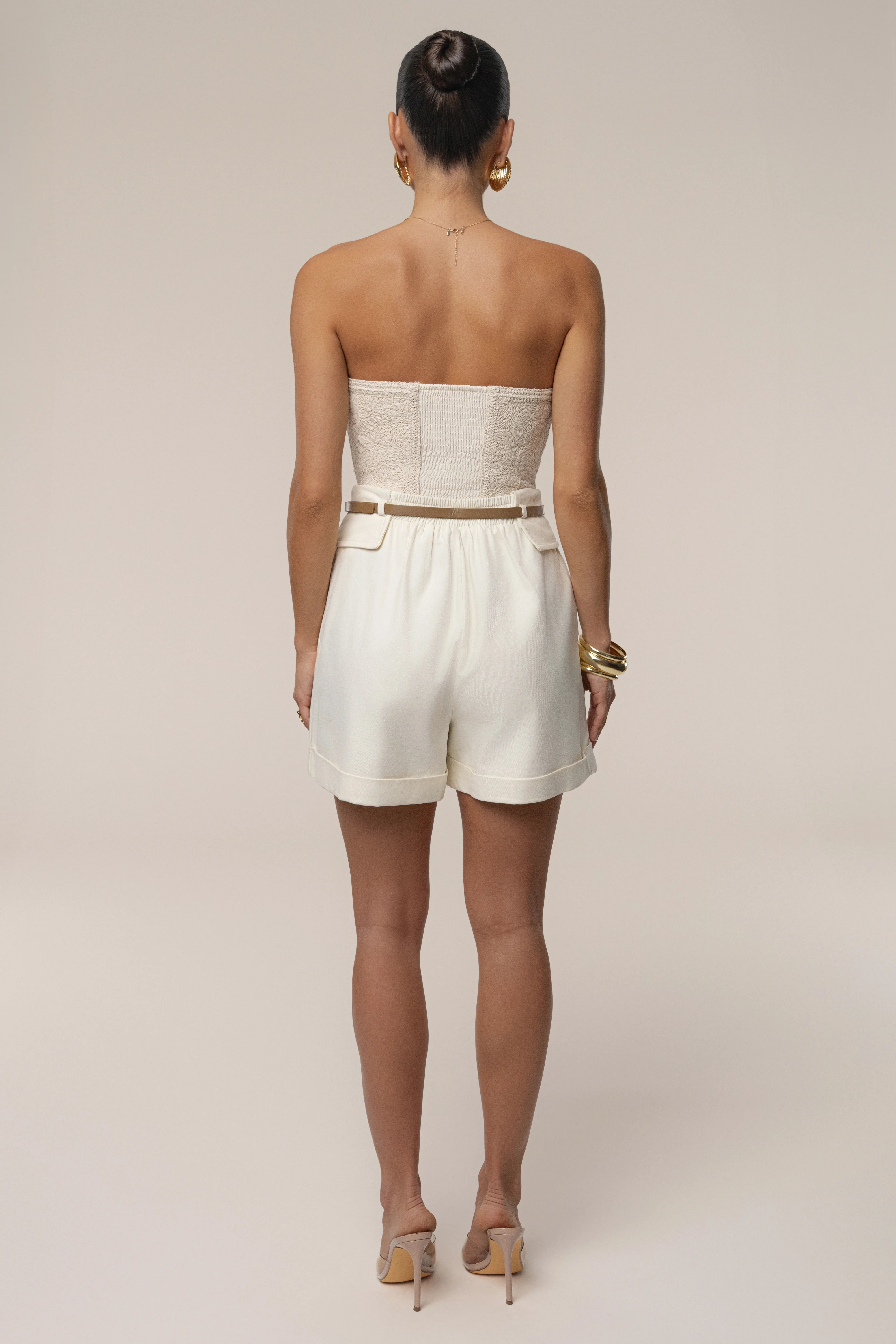 Ecru Serene Coast Texture Bodysuit - Image 16