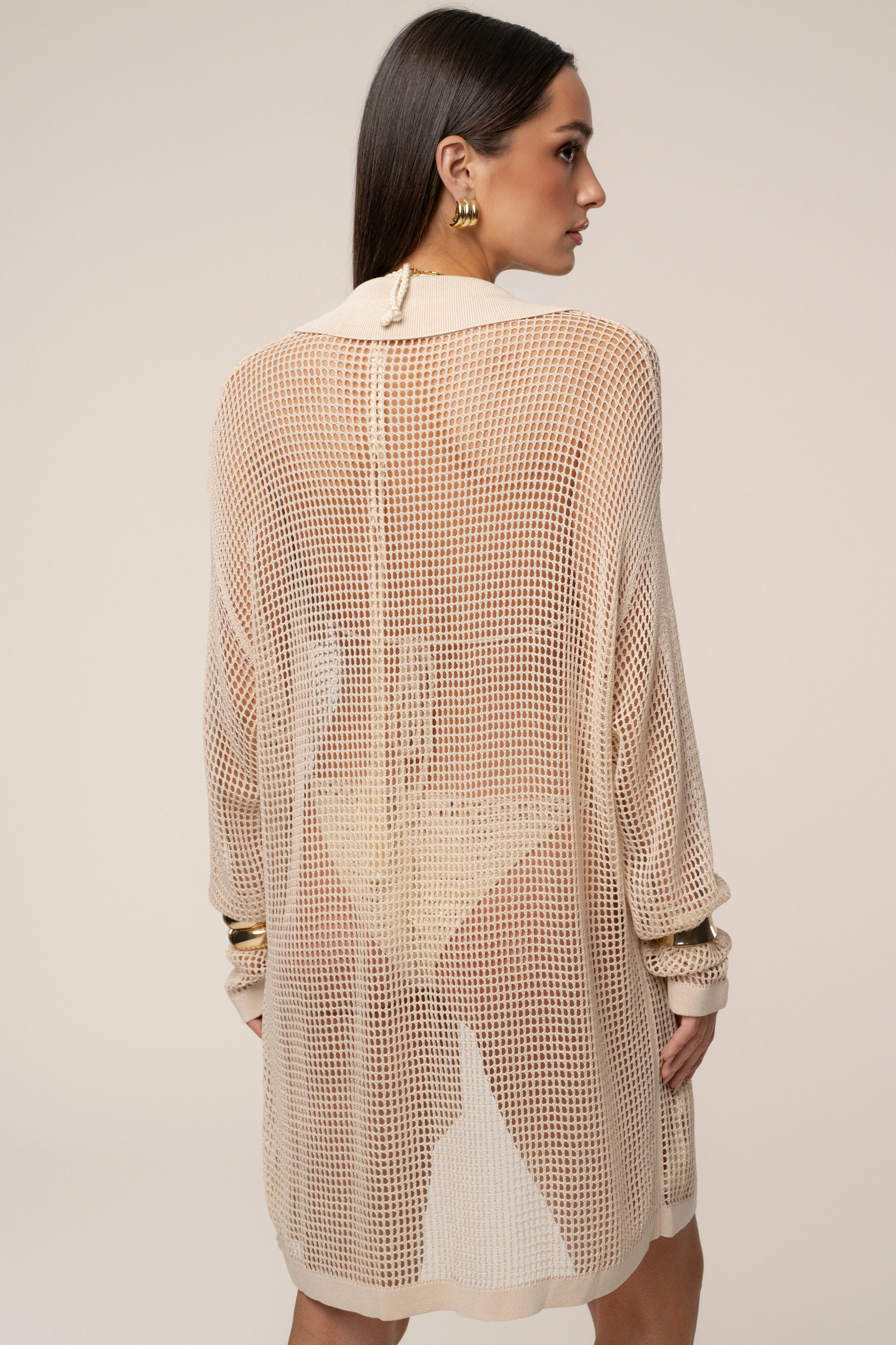 Ecru Solara Embroidered Button Up Top - Image 11