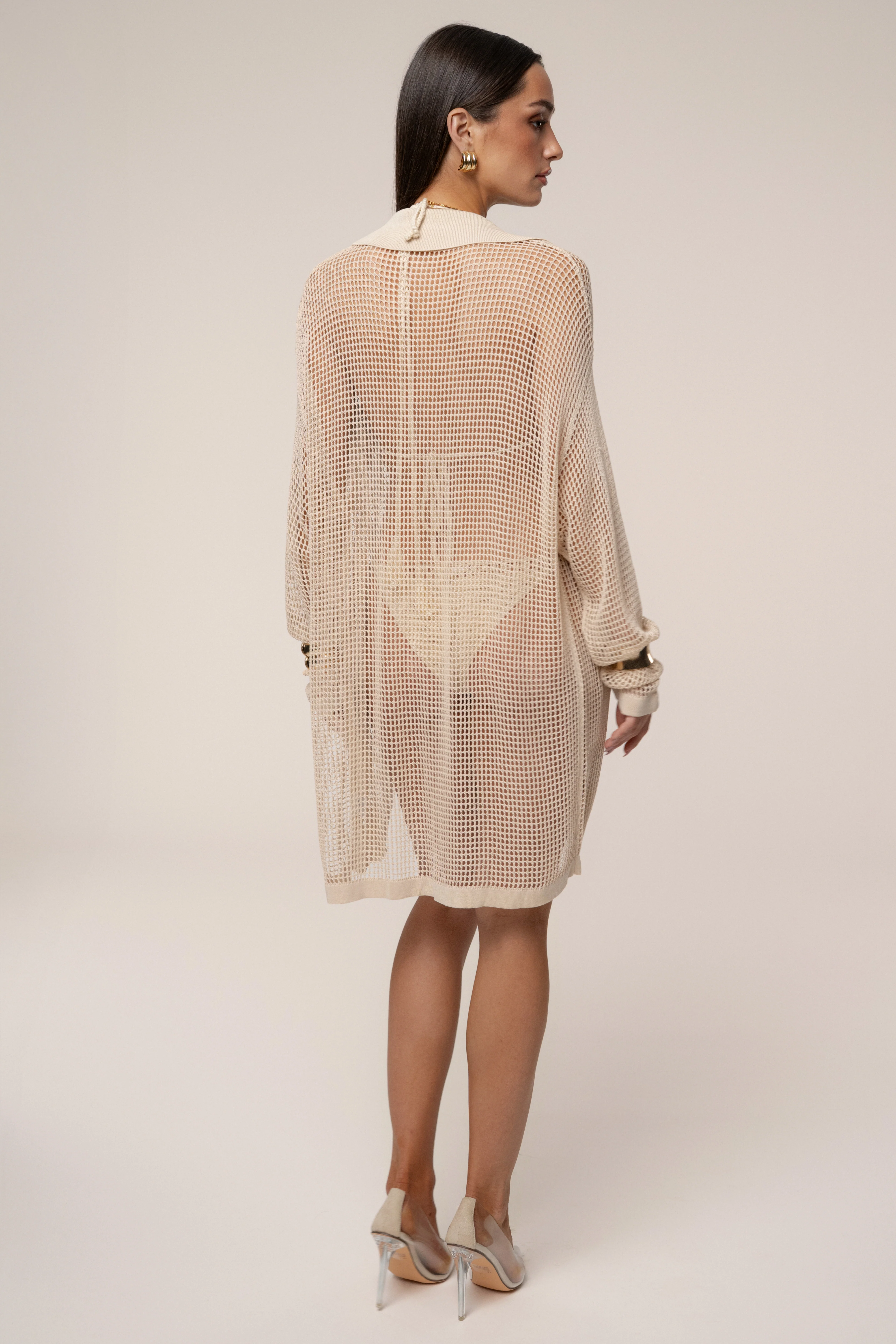 Ecru Solara Embroidered Button Up Top - Image 12