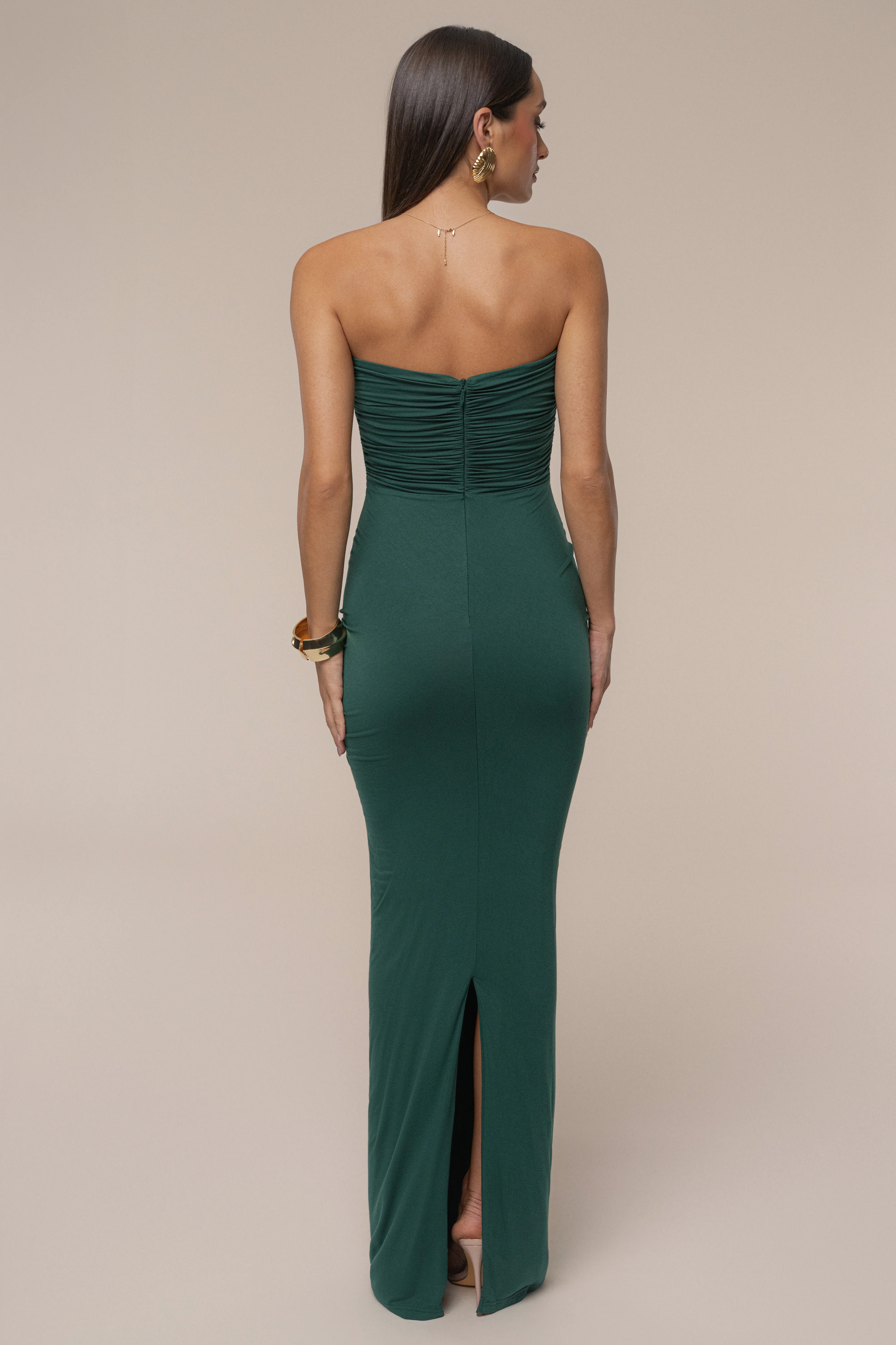 Emerald Atlantis Drape Maxi Dress - Image 6