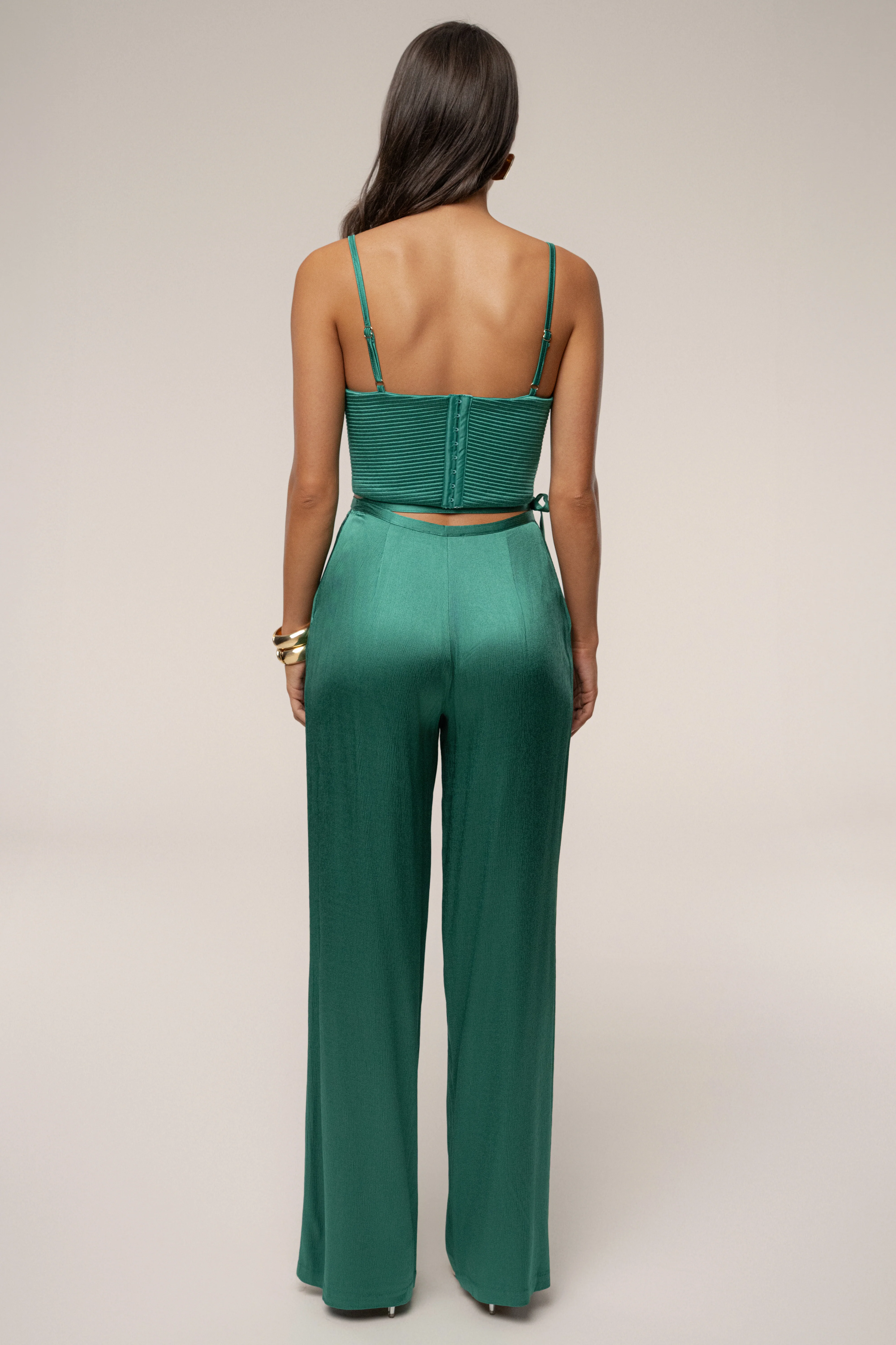 Emerald Deserae Satin Pants - Image 8