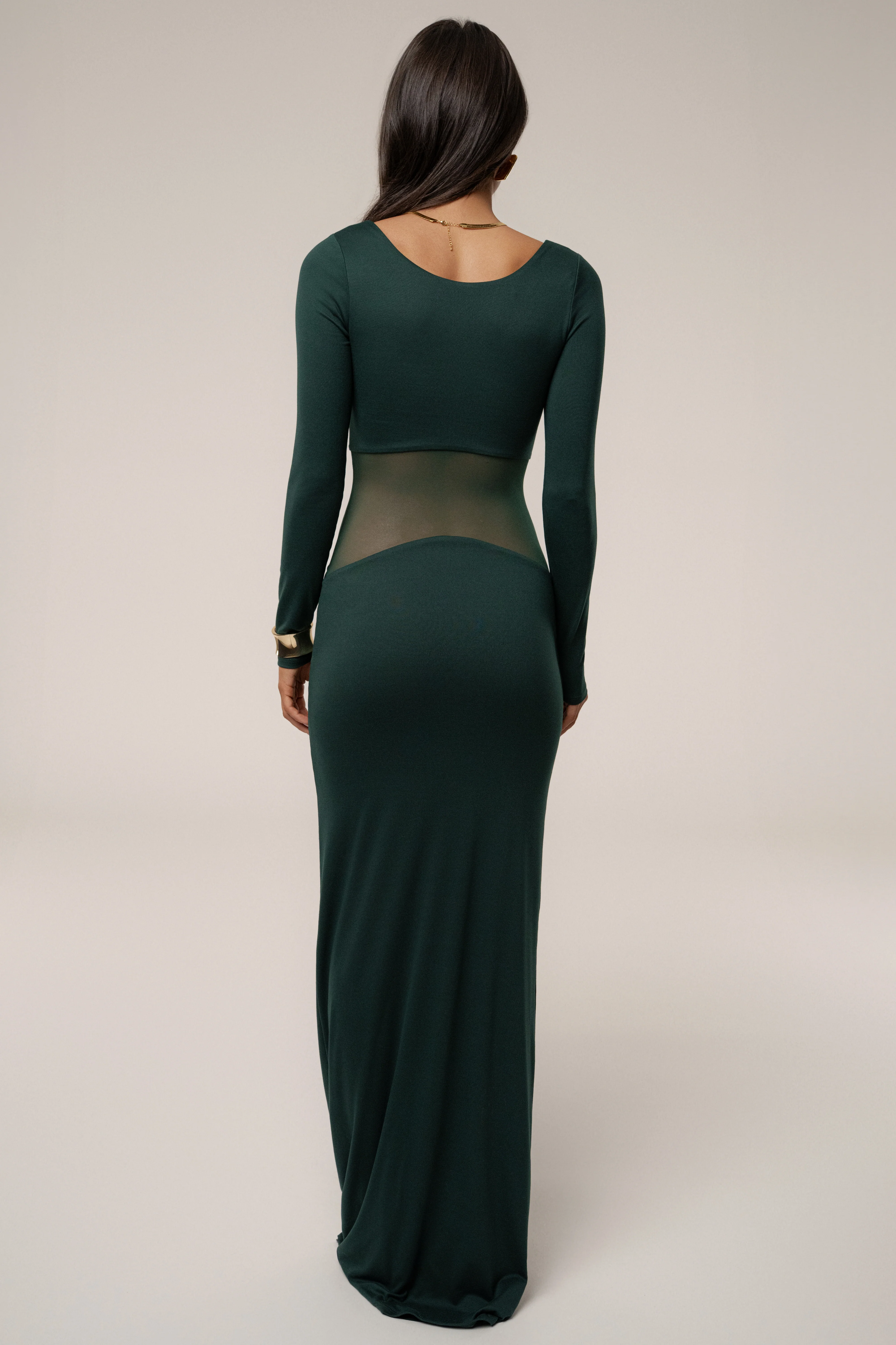 Emerald Glitz Hour Maxi Dress - Image 11