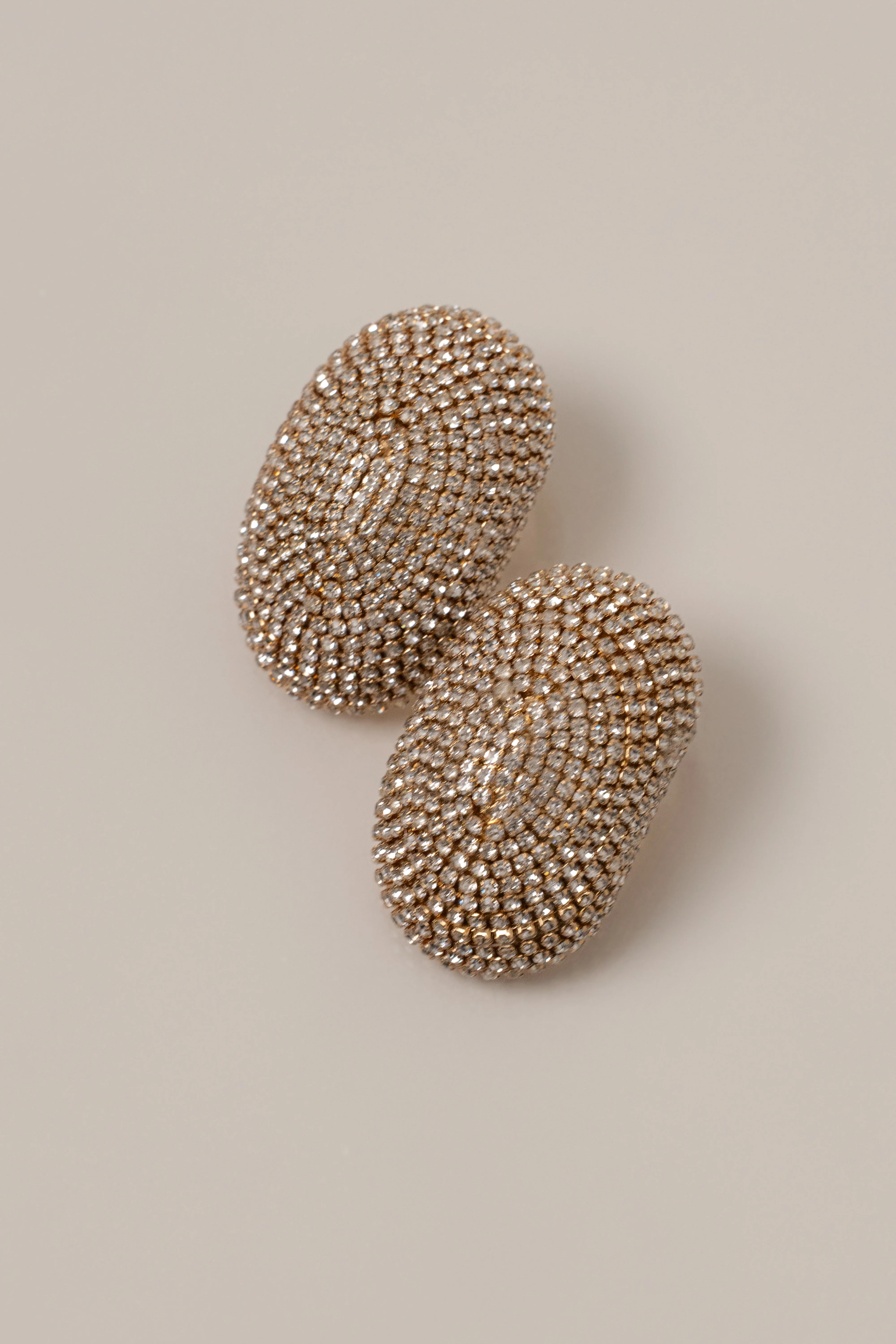 Gold Belle Paved Earrings - Image 2