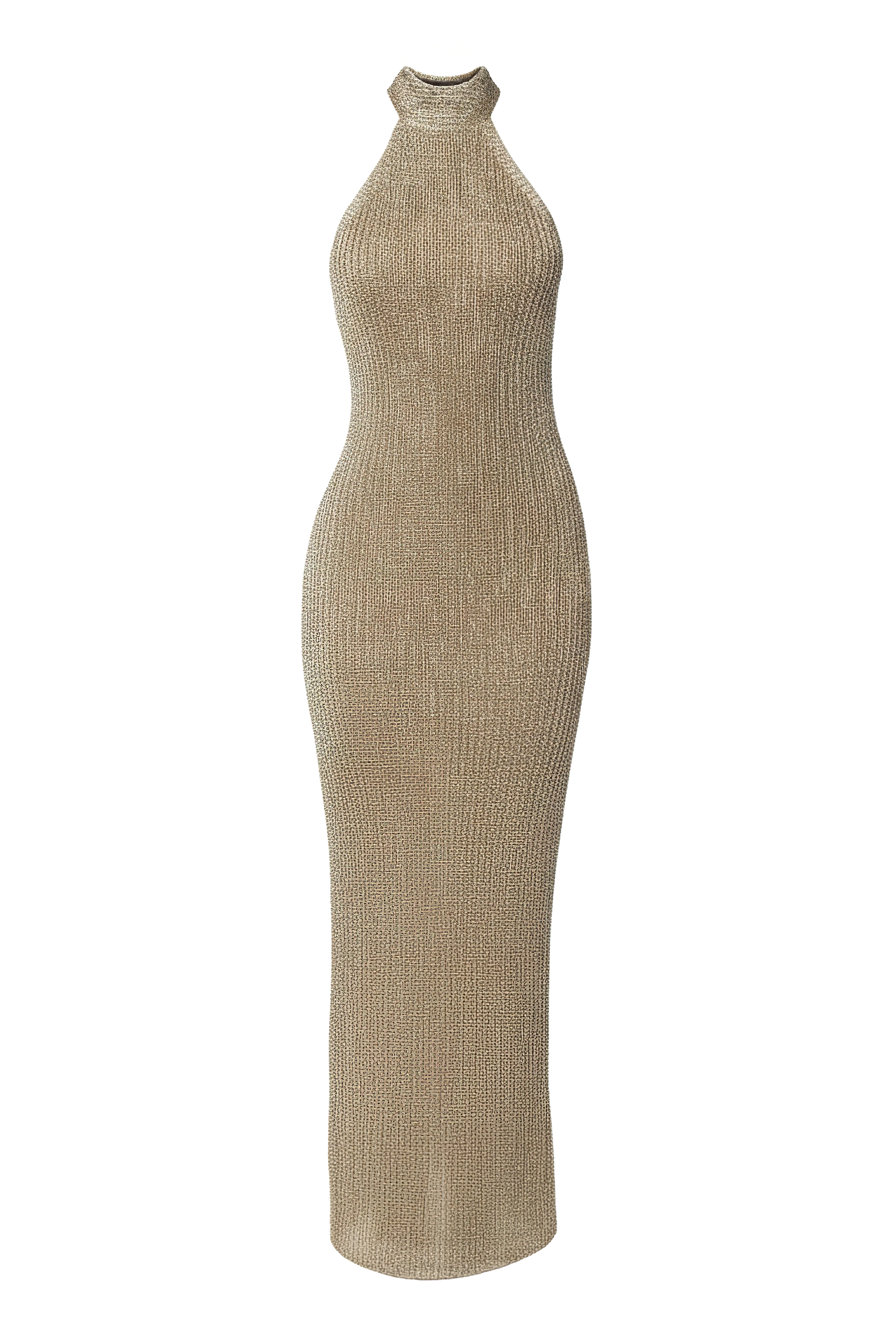 Gold  Echo Of Light Maxi Dress - Image 3