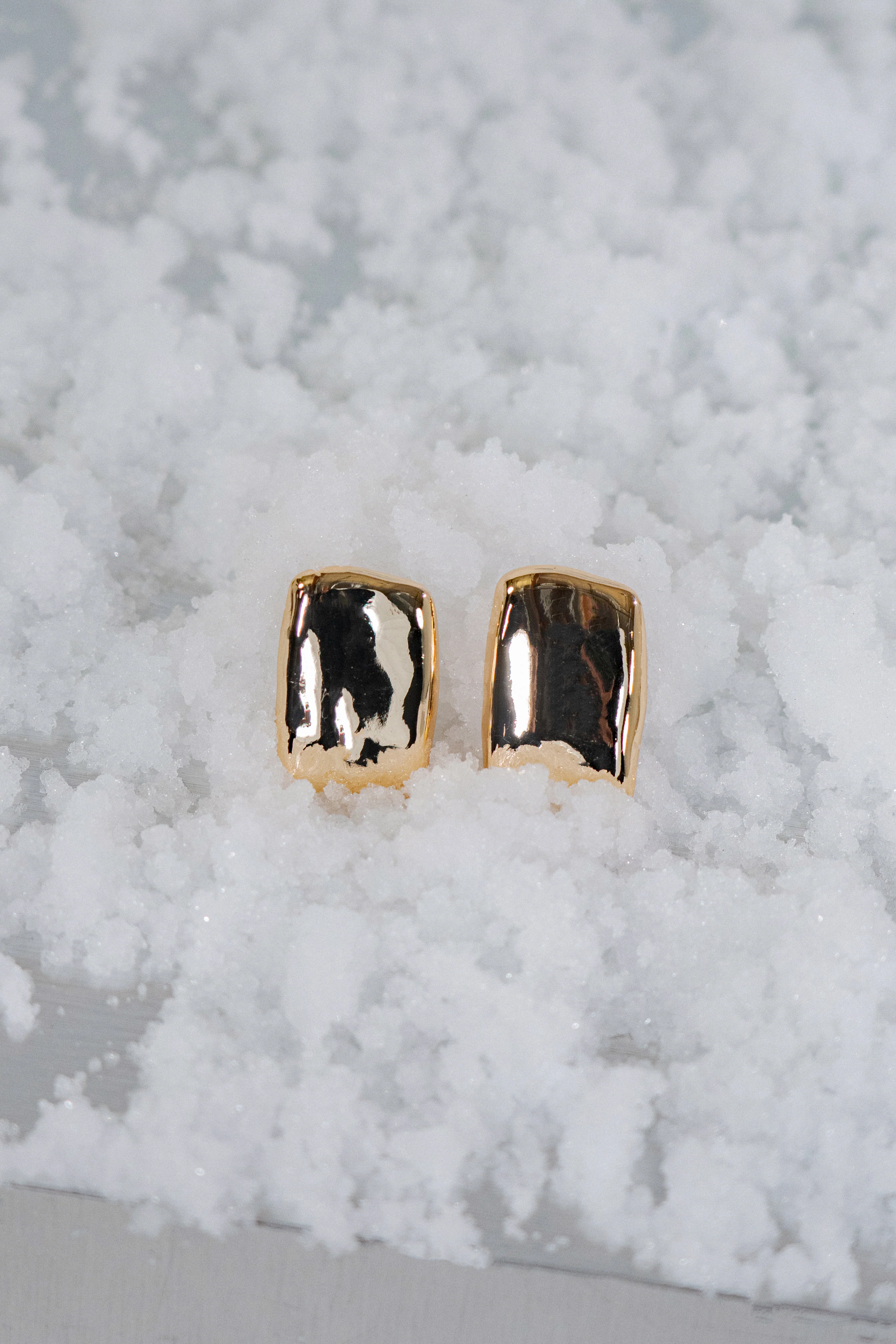 Gold JLUXLABEL Logo Earrings - Image 7