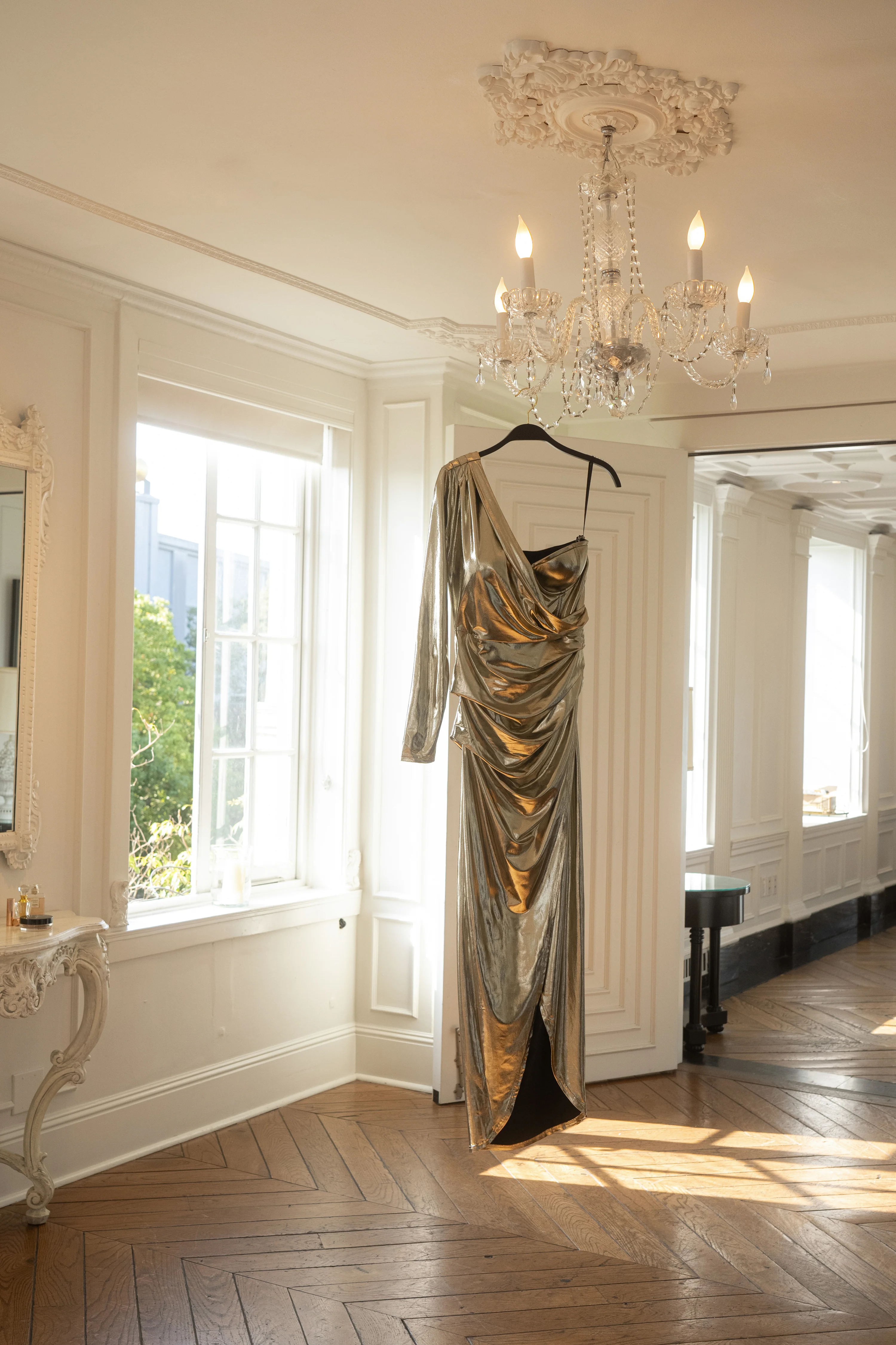 Gold Kaleah Metallic Maxi Dress - Image 10