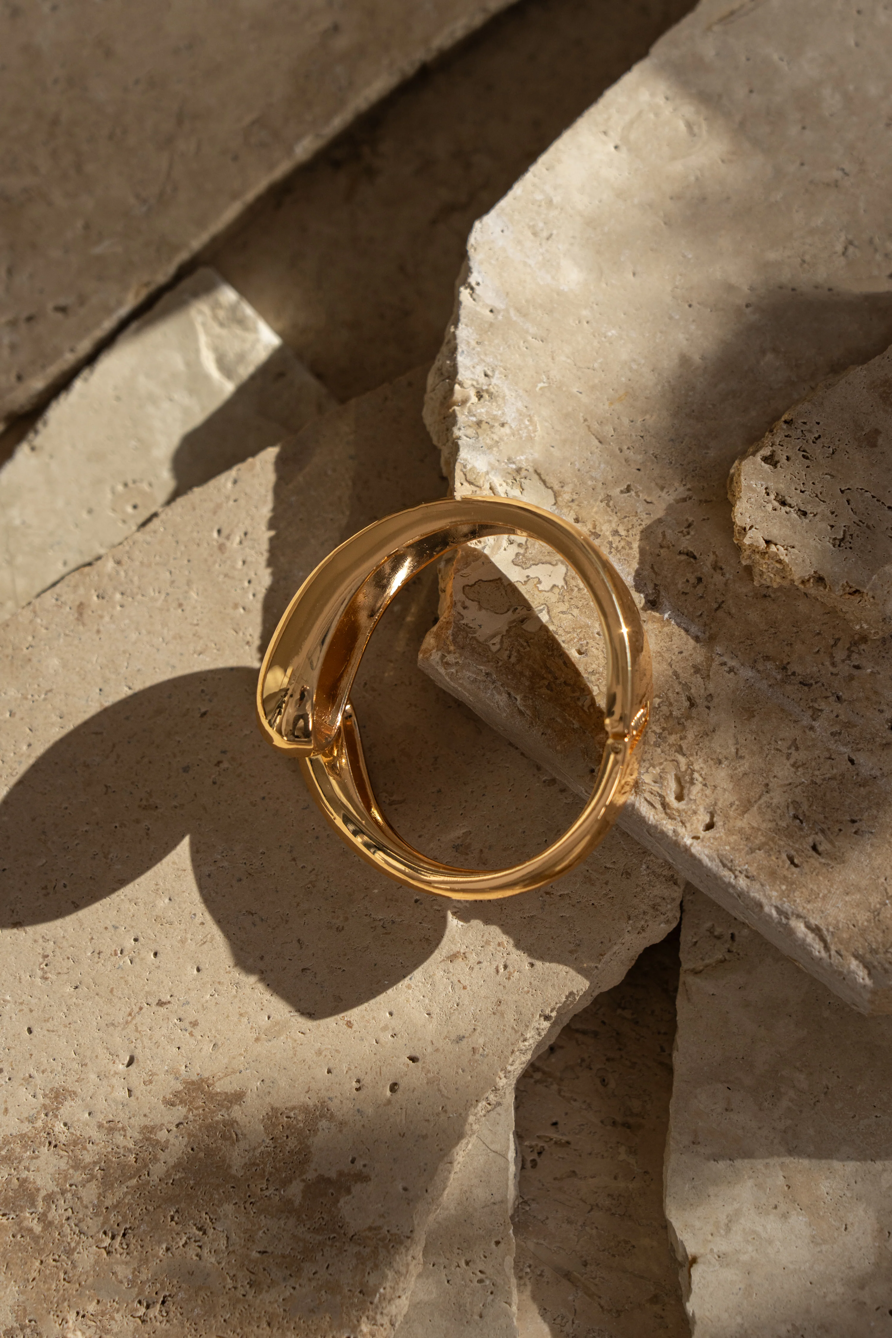 Gold Lori Hinge Bracelet - Image 2
