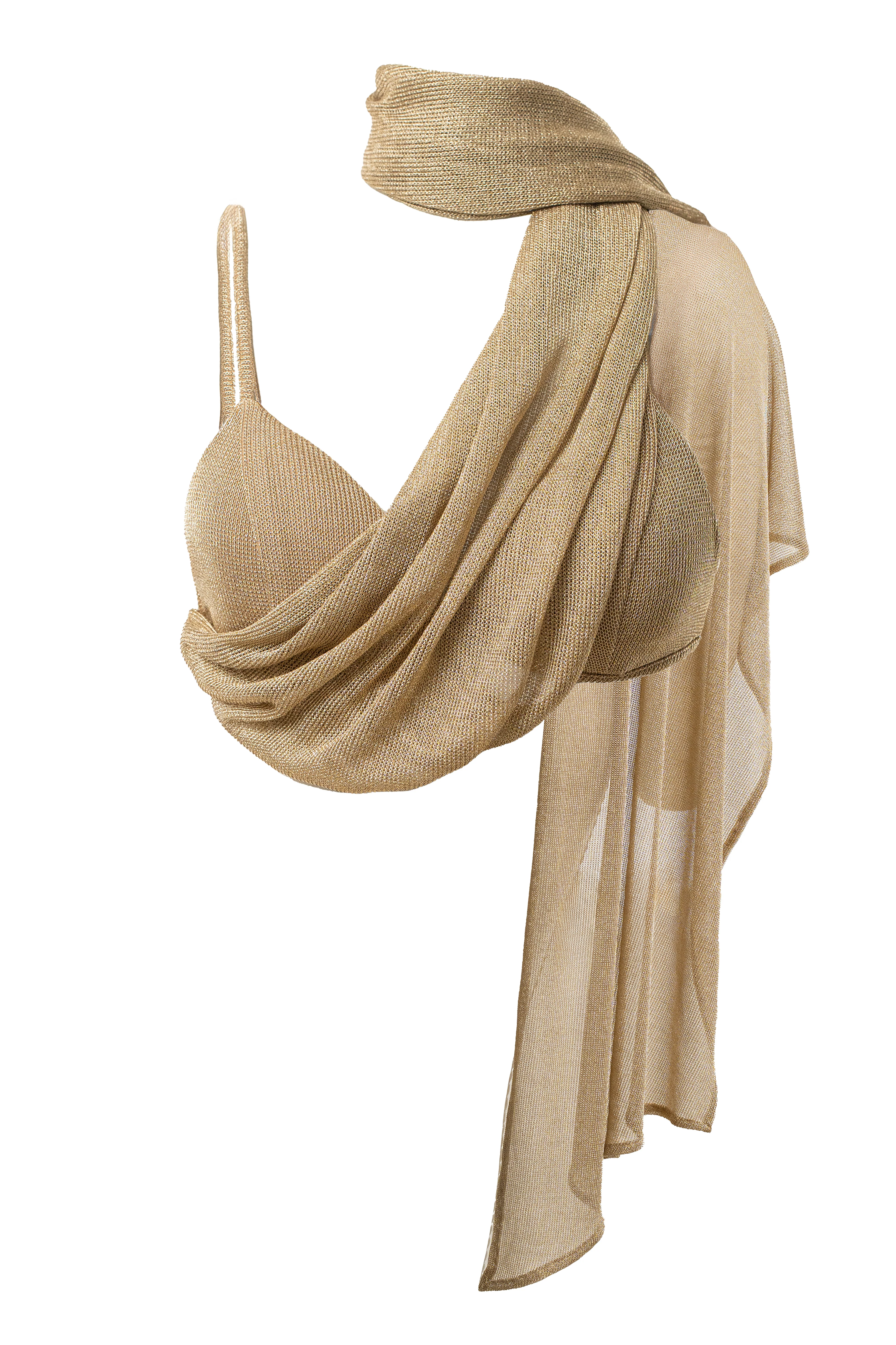 Gold Nocturne Draped Top - Image 8