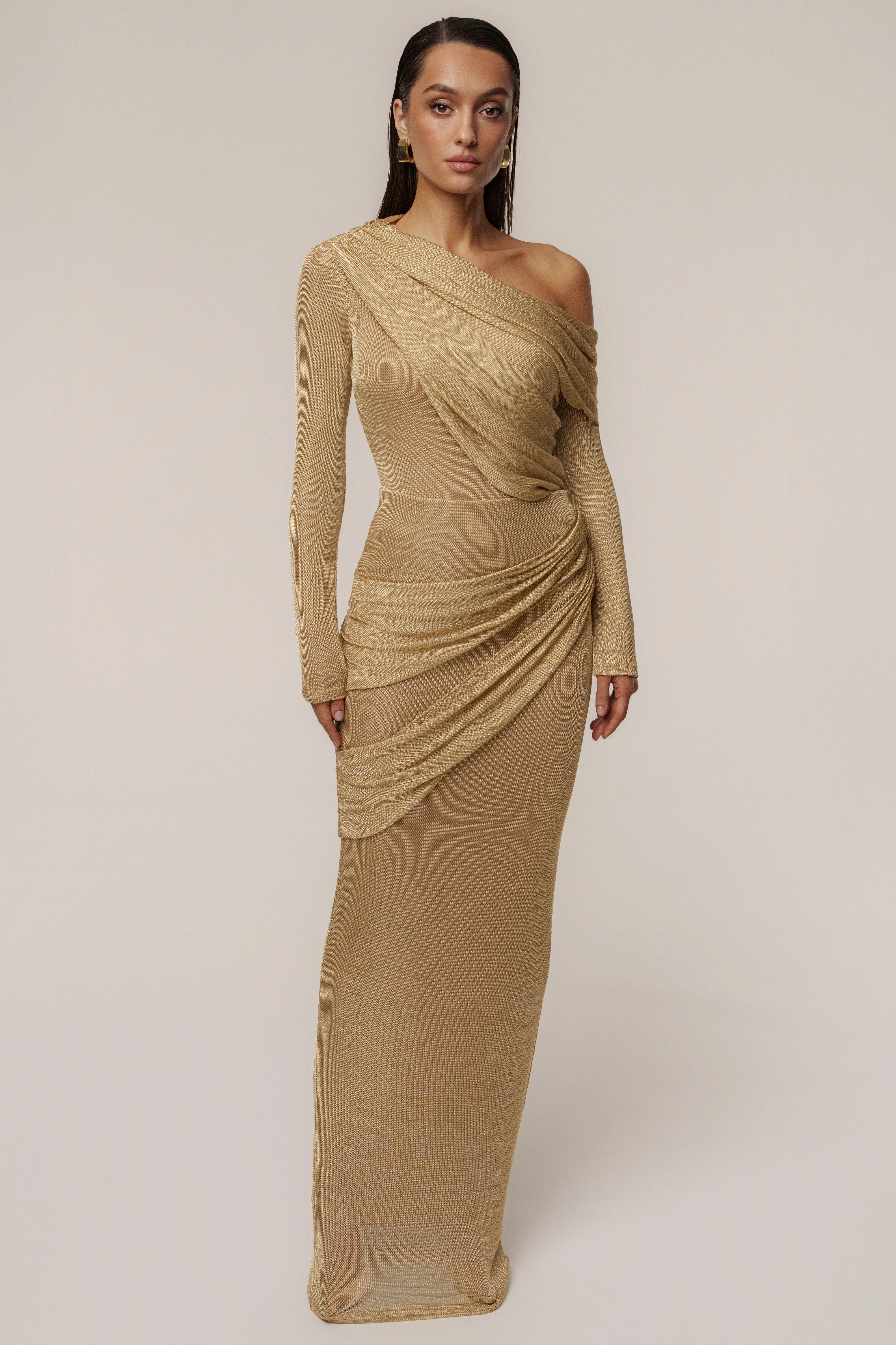 Gold Opulent Metallic Bodysuit - Image 11