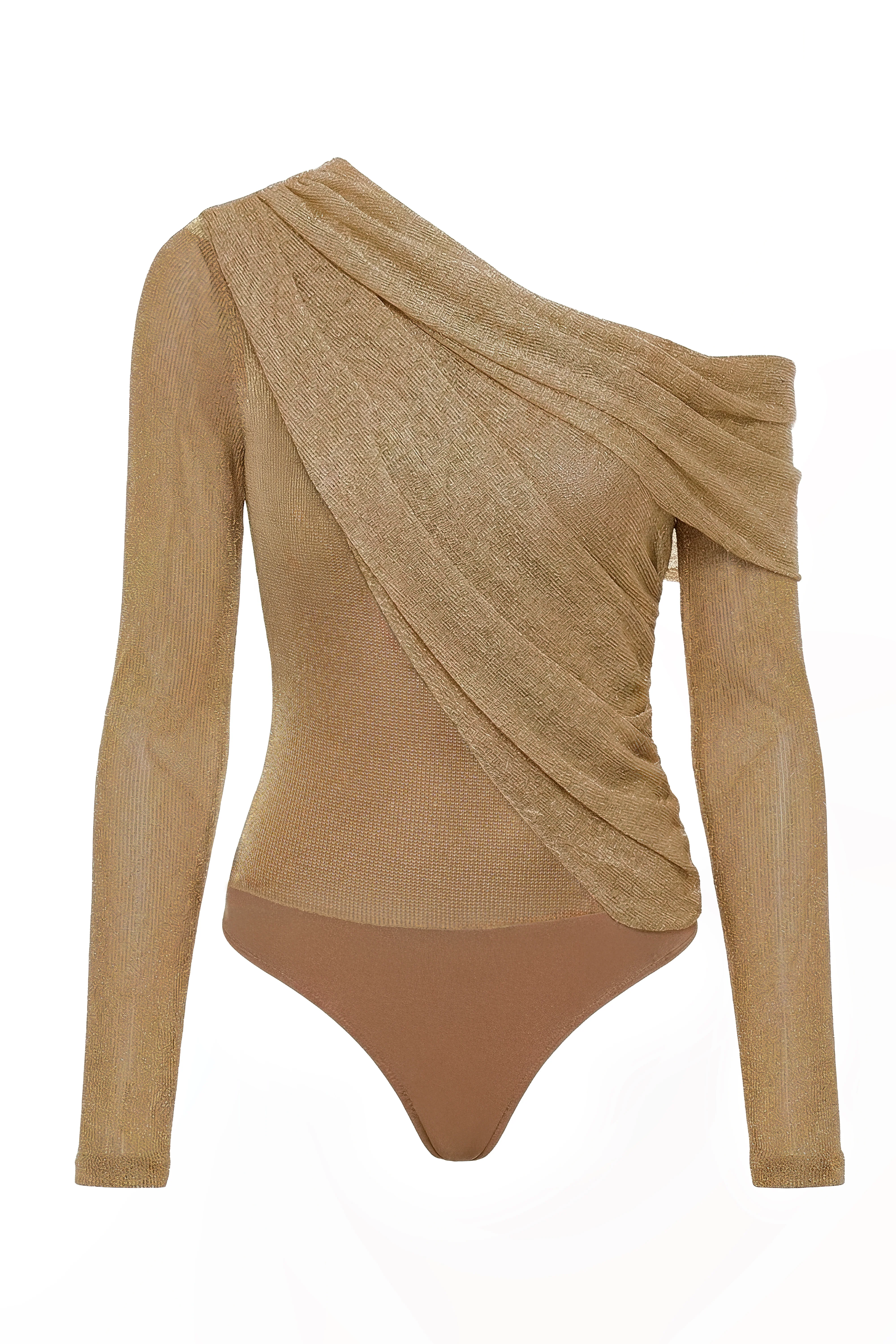 Gold Opulent Metallic Bodysuit - Image 3