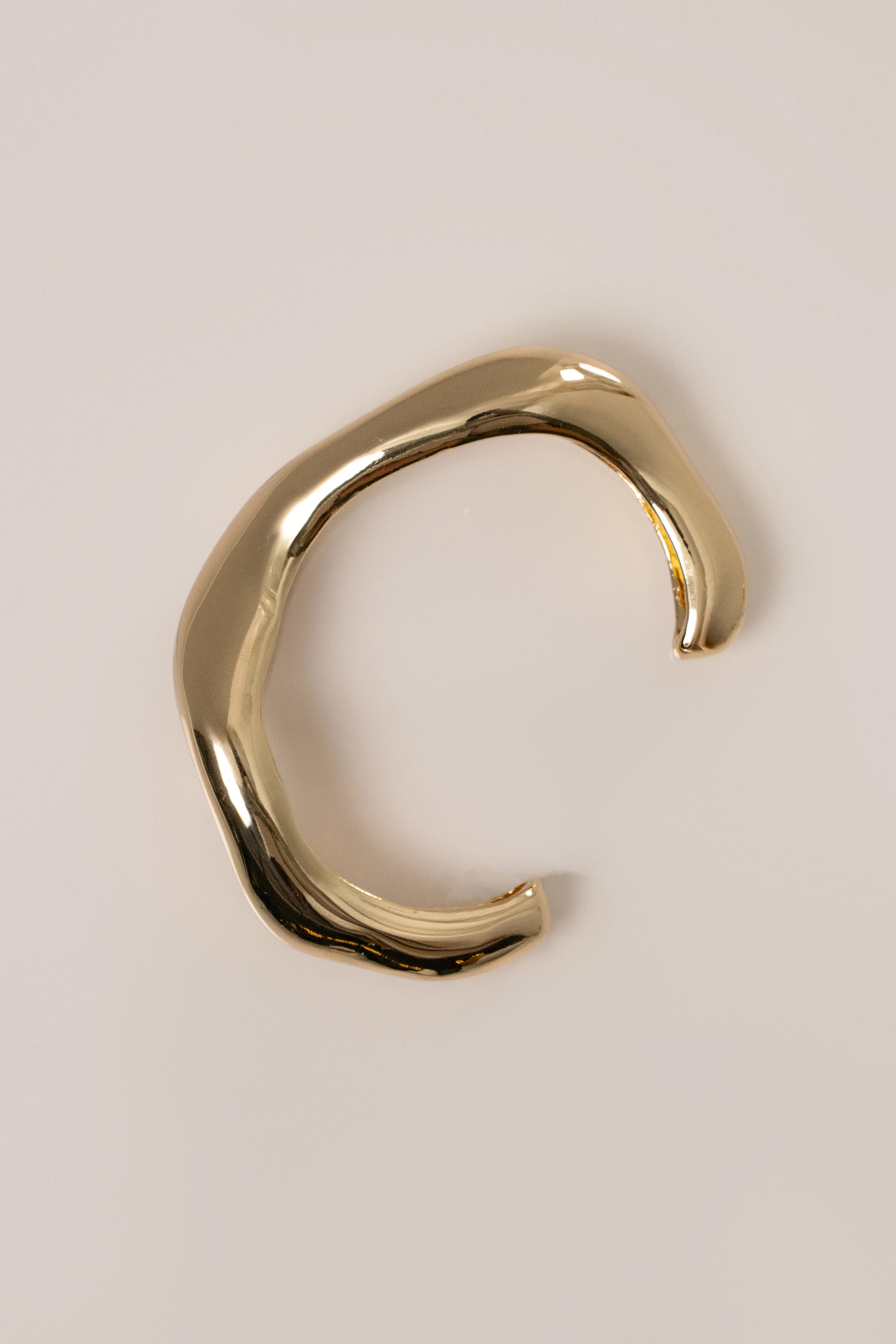 Gold Ora Sculpted Cuff Bracelet - Image 2