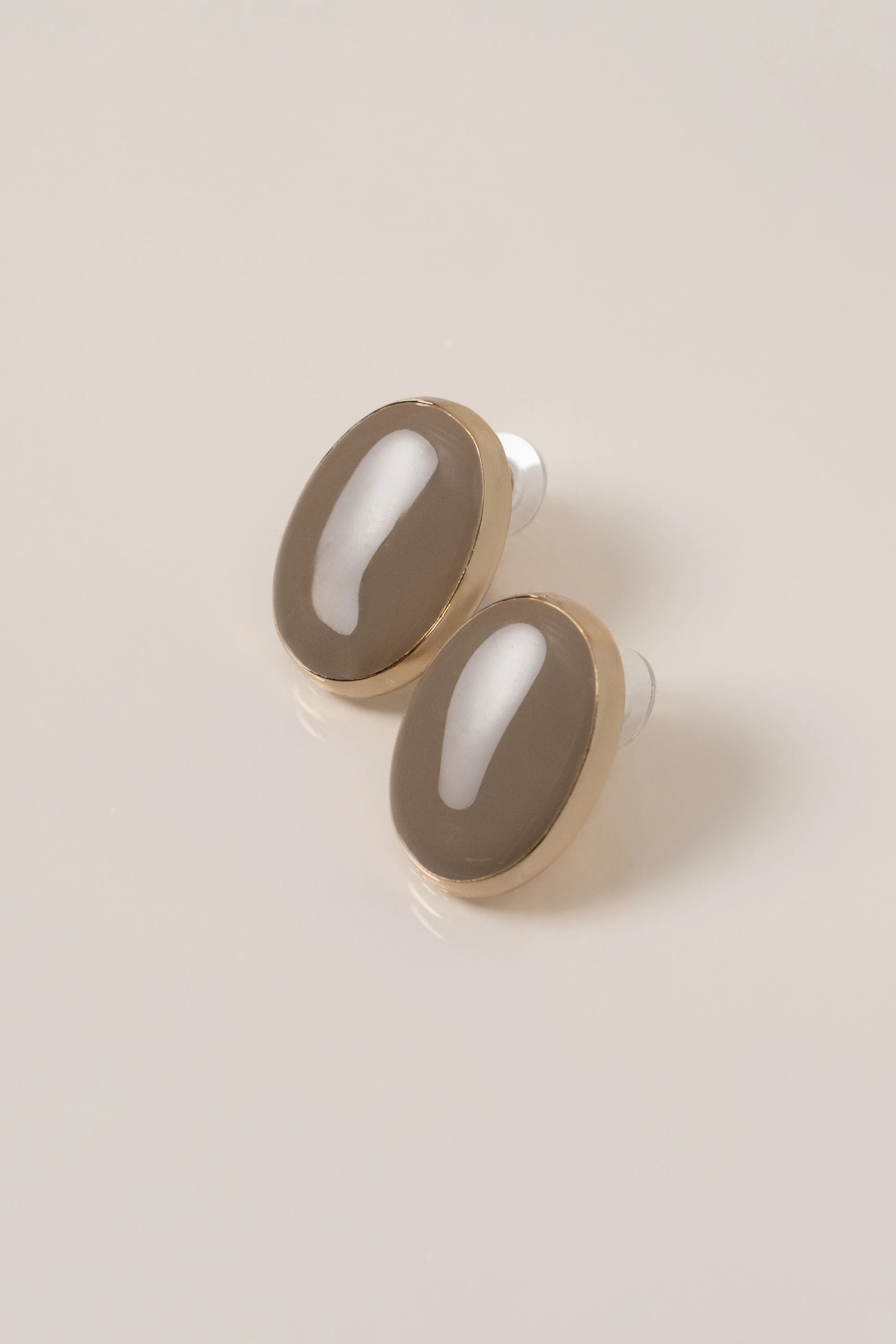 Gold  Sand Dunes Stud Earrings - Image 3