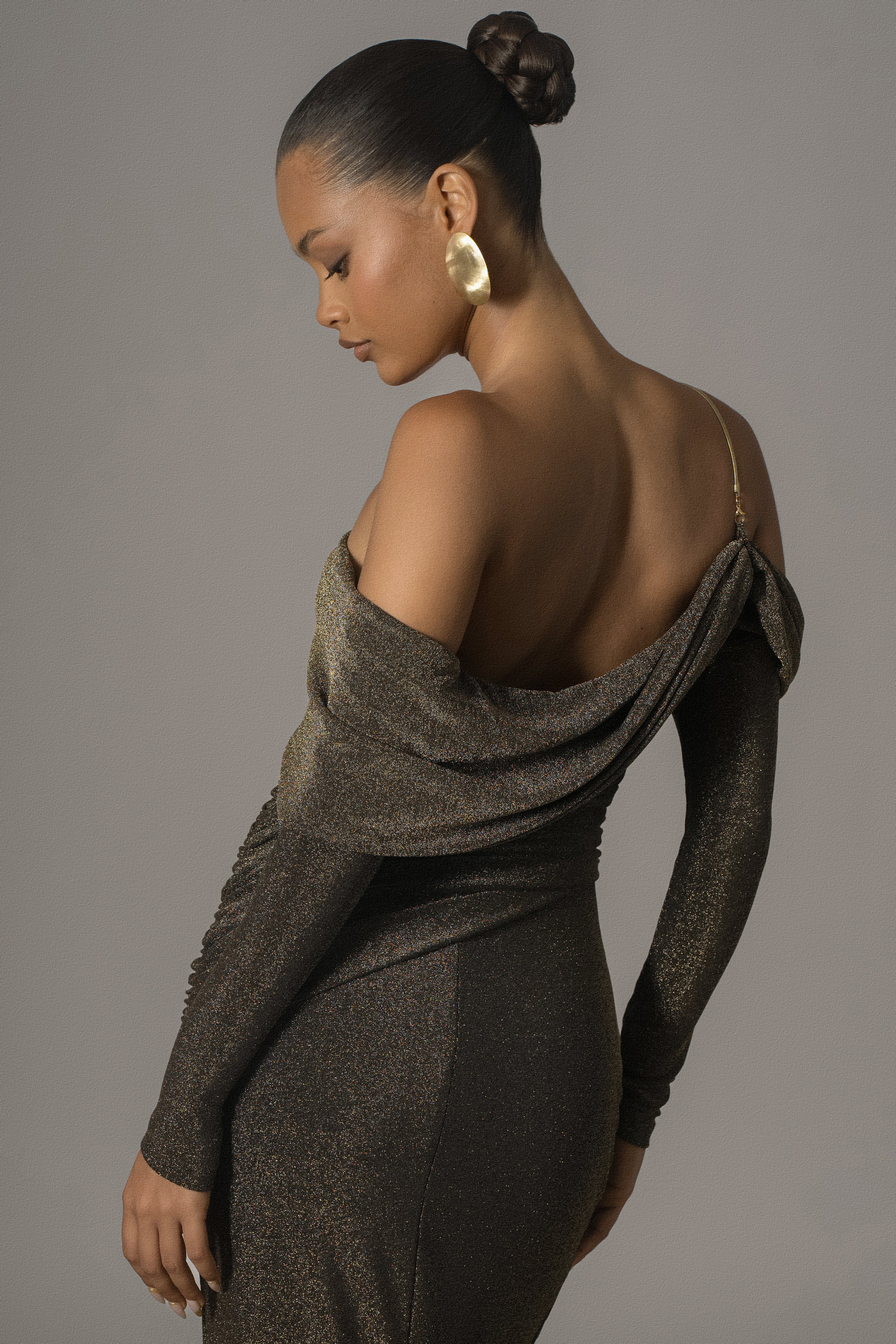 Gold Serina Maxi Dress - Image 5