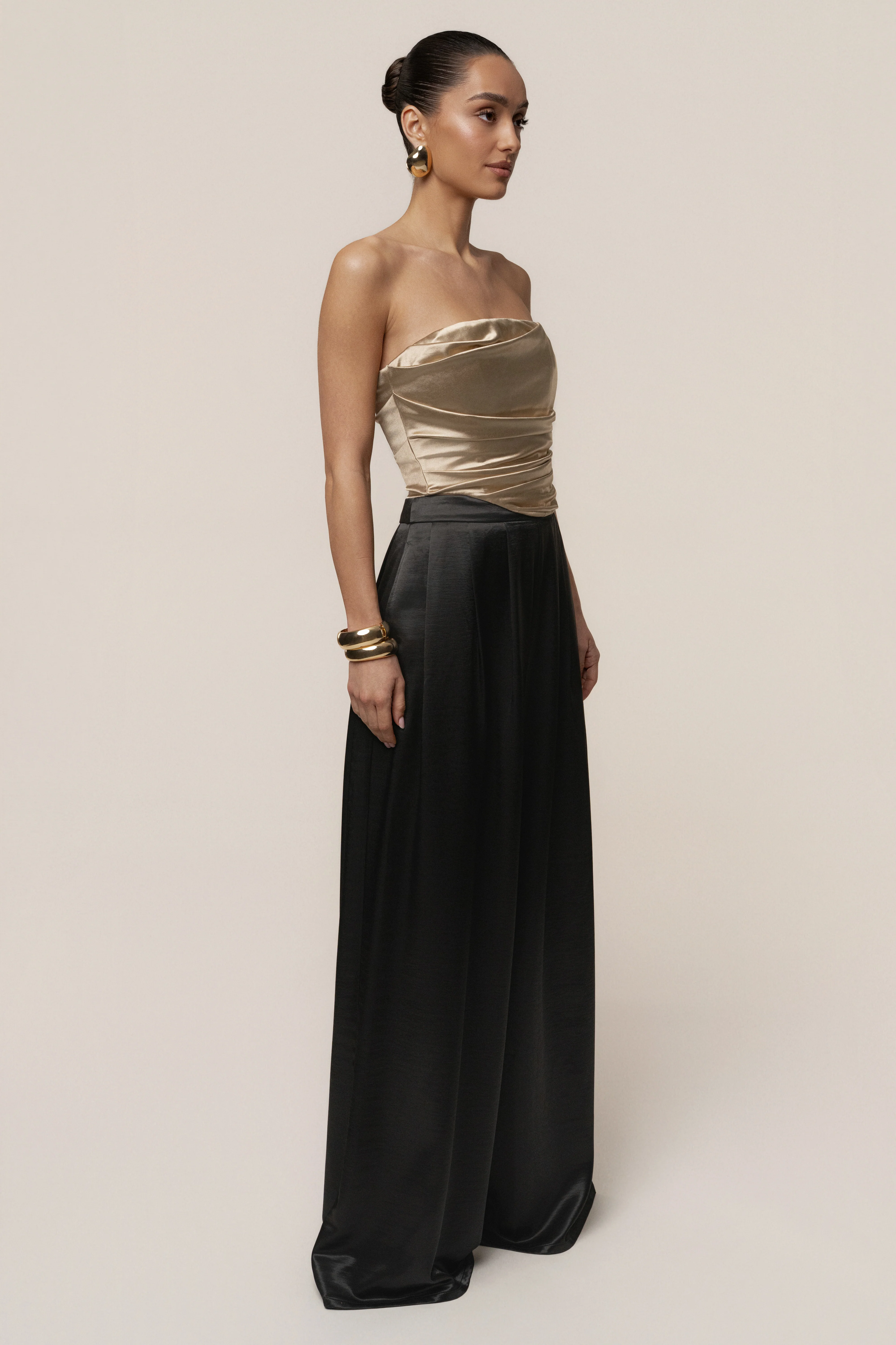 Gold Sparkling Hour Satin Corset - Image 5