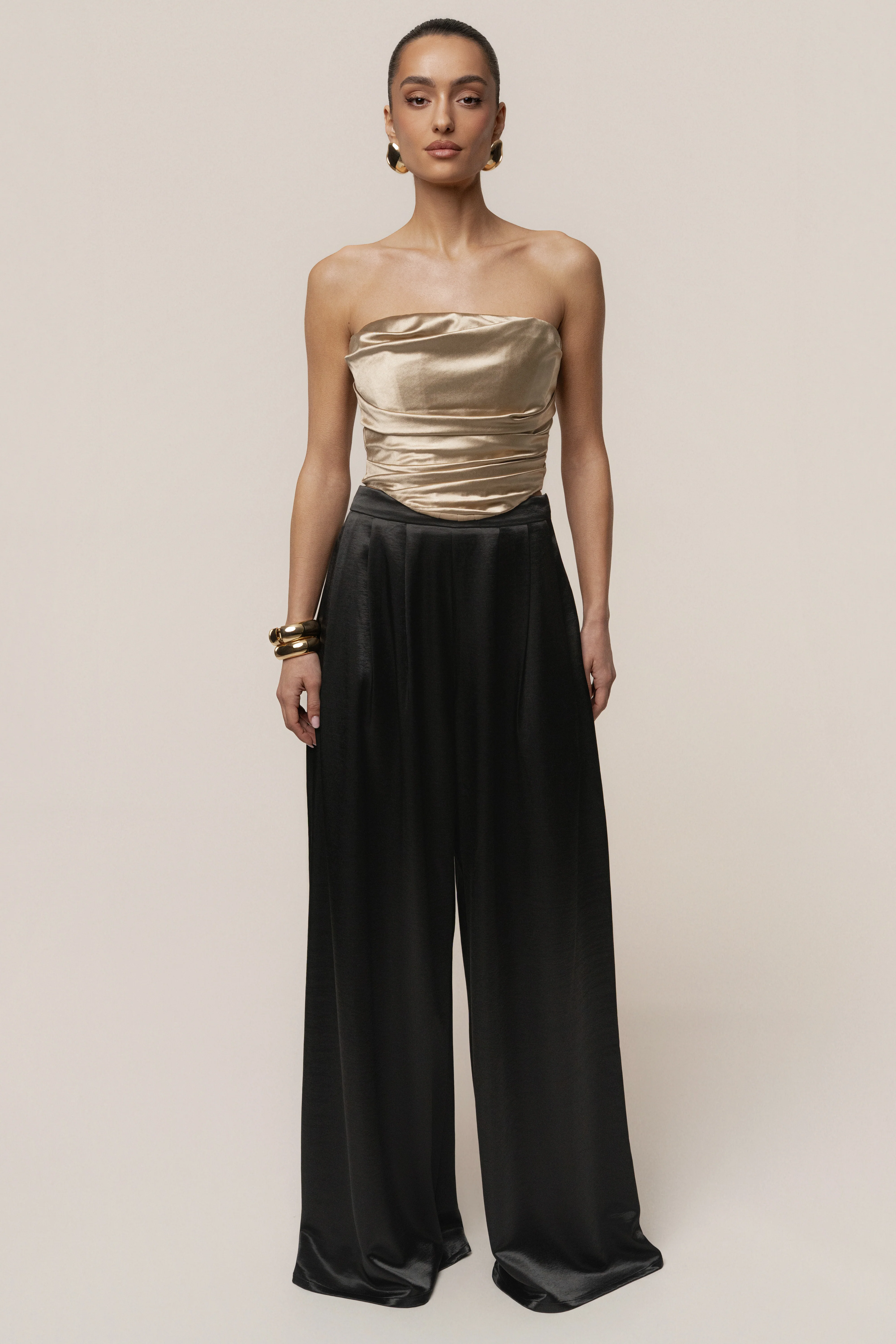 Gold Sparkling Hour Satin Corset - Image 6