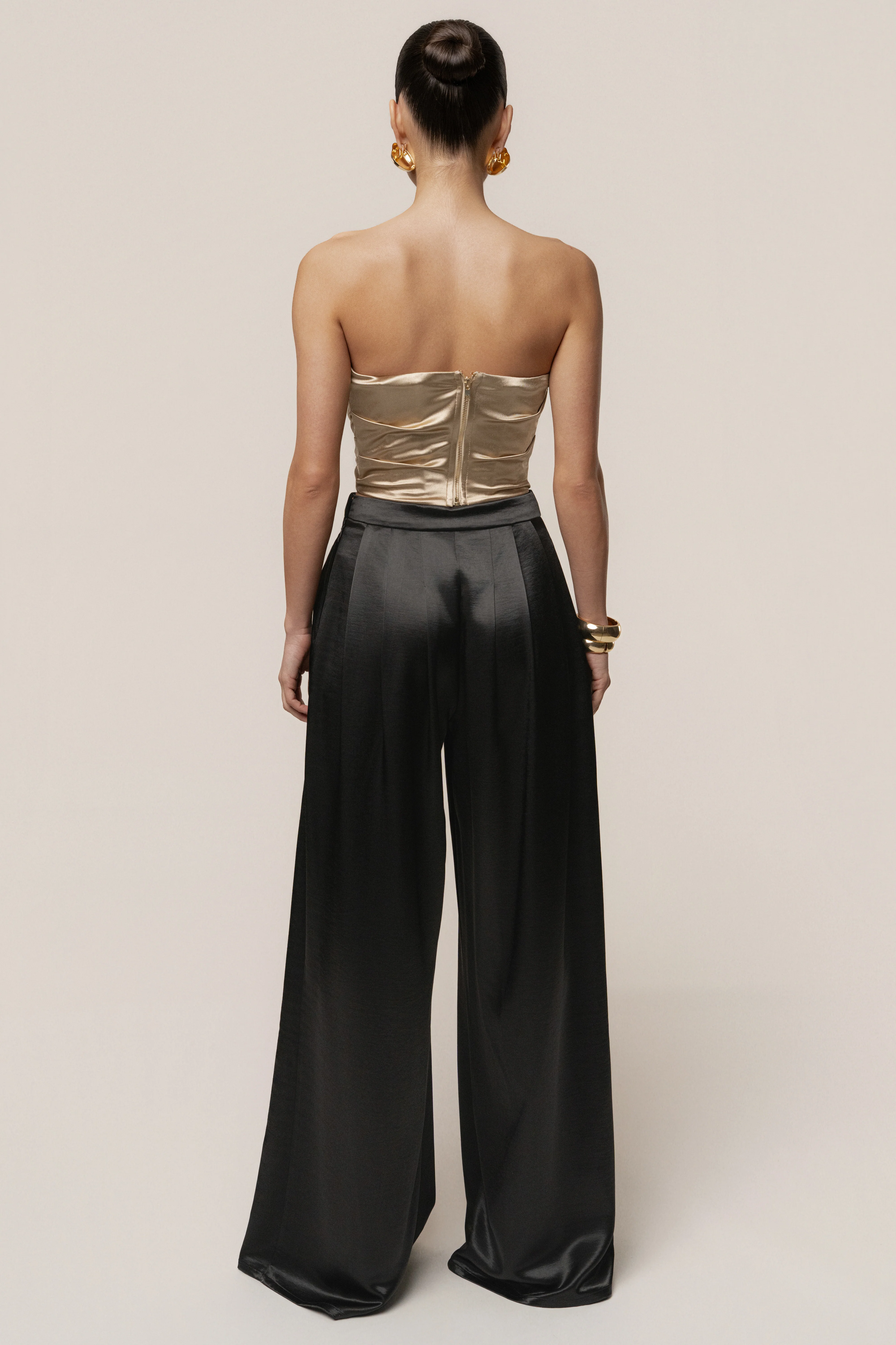 Gold Sparkling Hour Satin Corset - Image 9