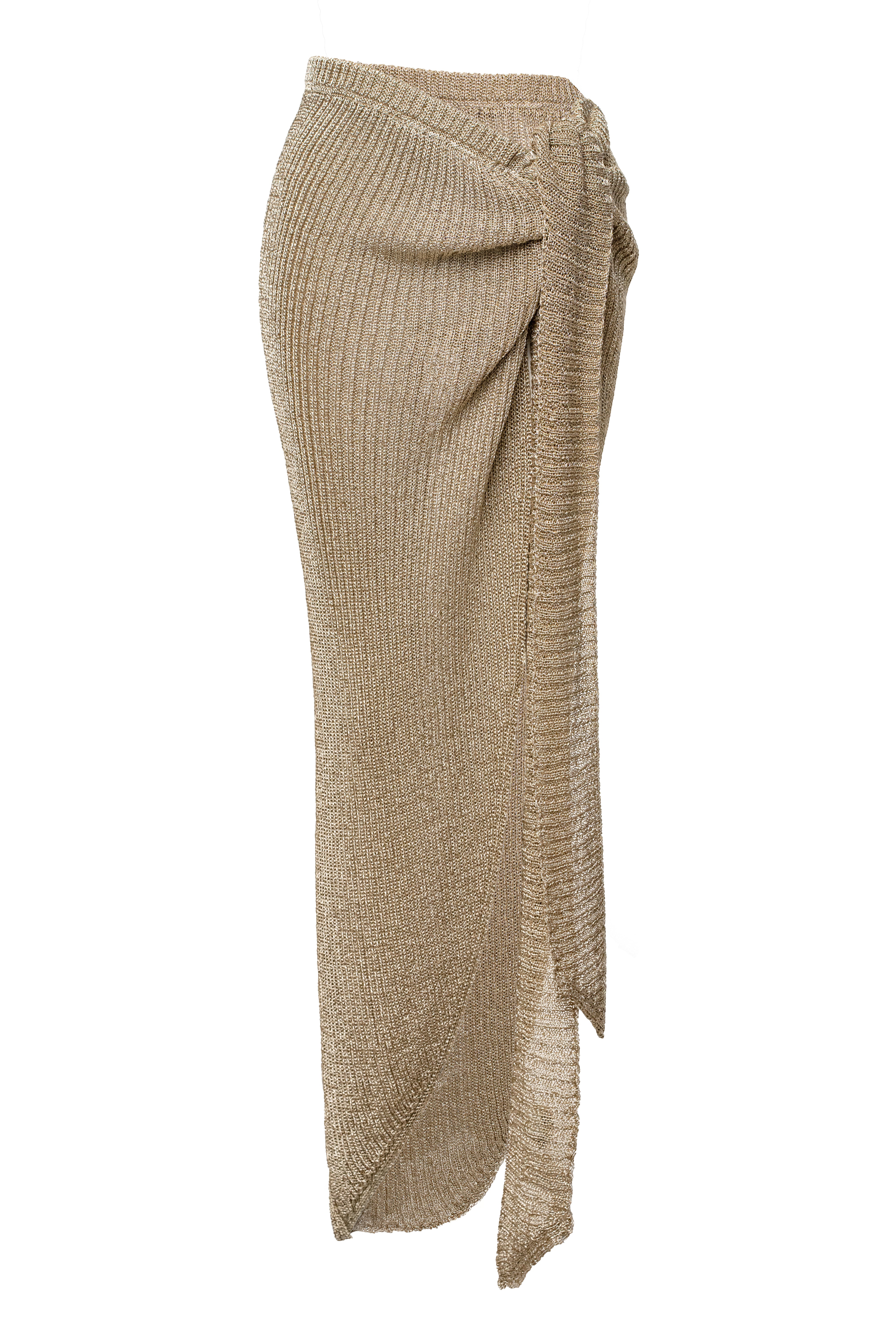Gold Sunlit Metallic Sarong - Image 3