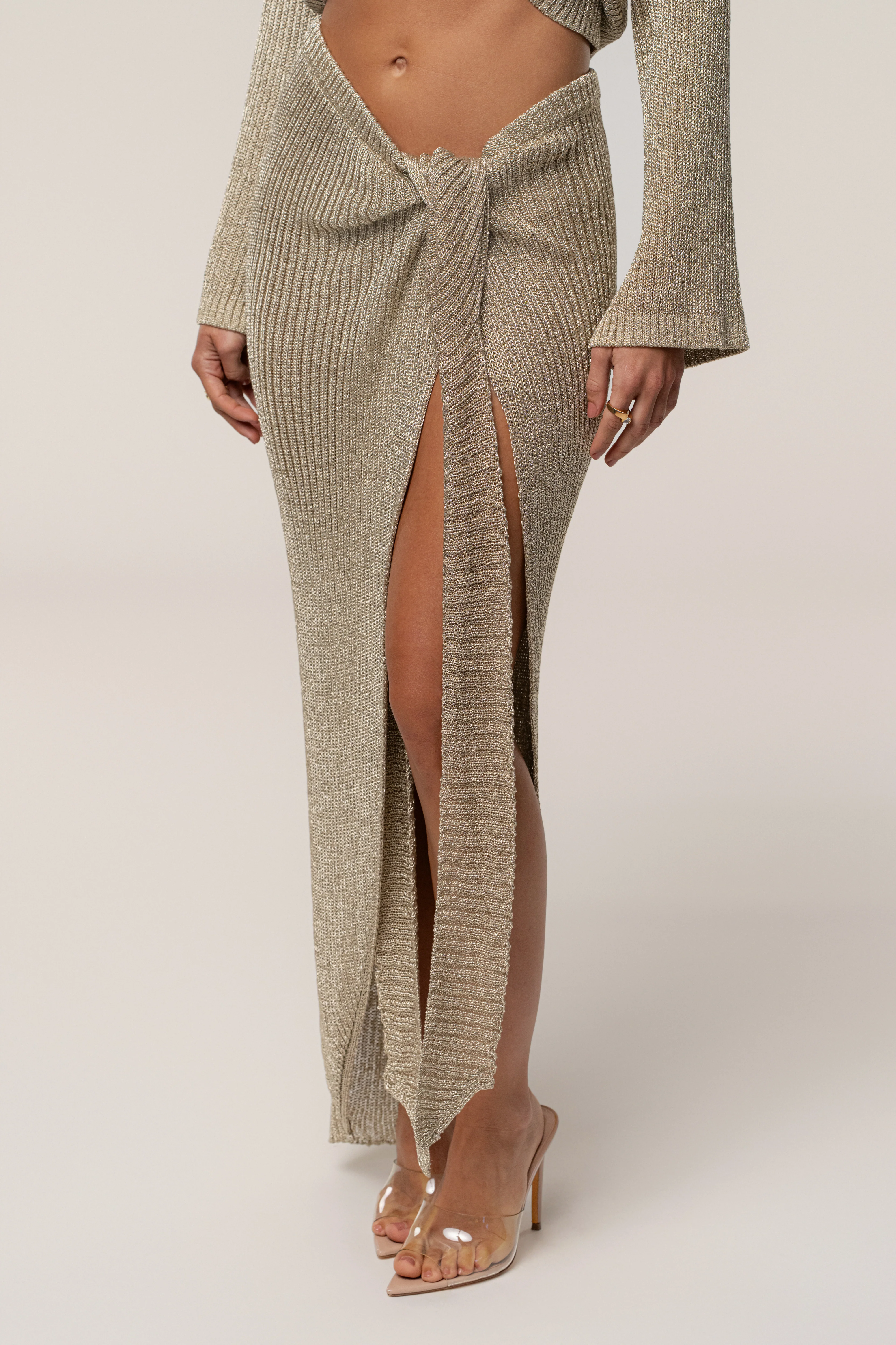Gold Sunlit Metallic Sarong - Image 5
