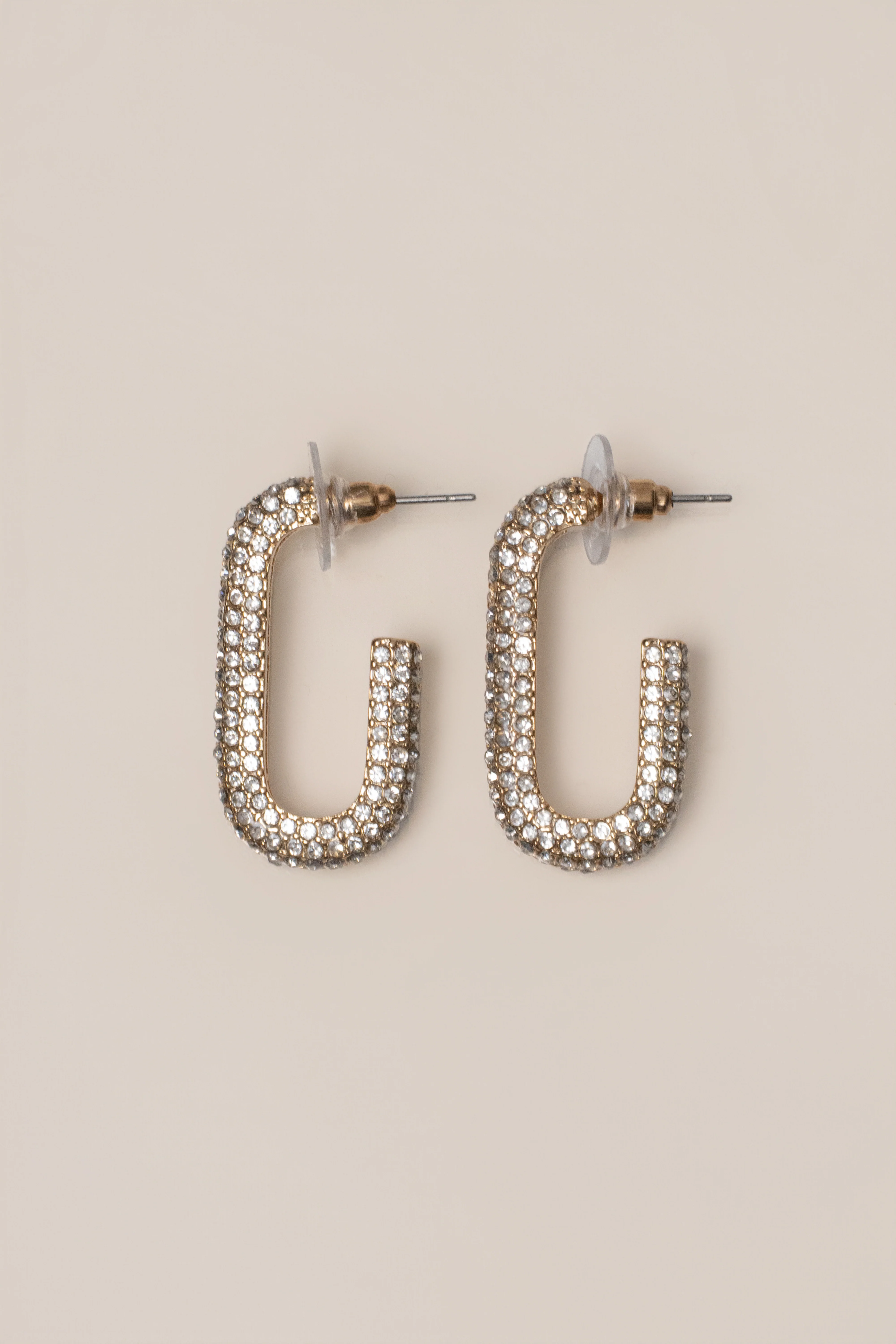 Gold Vera Paved Earrings - Image 2