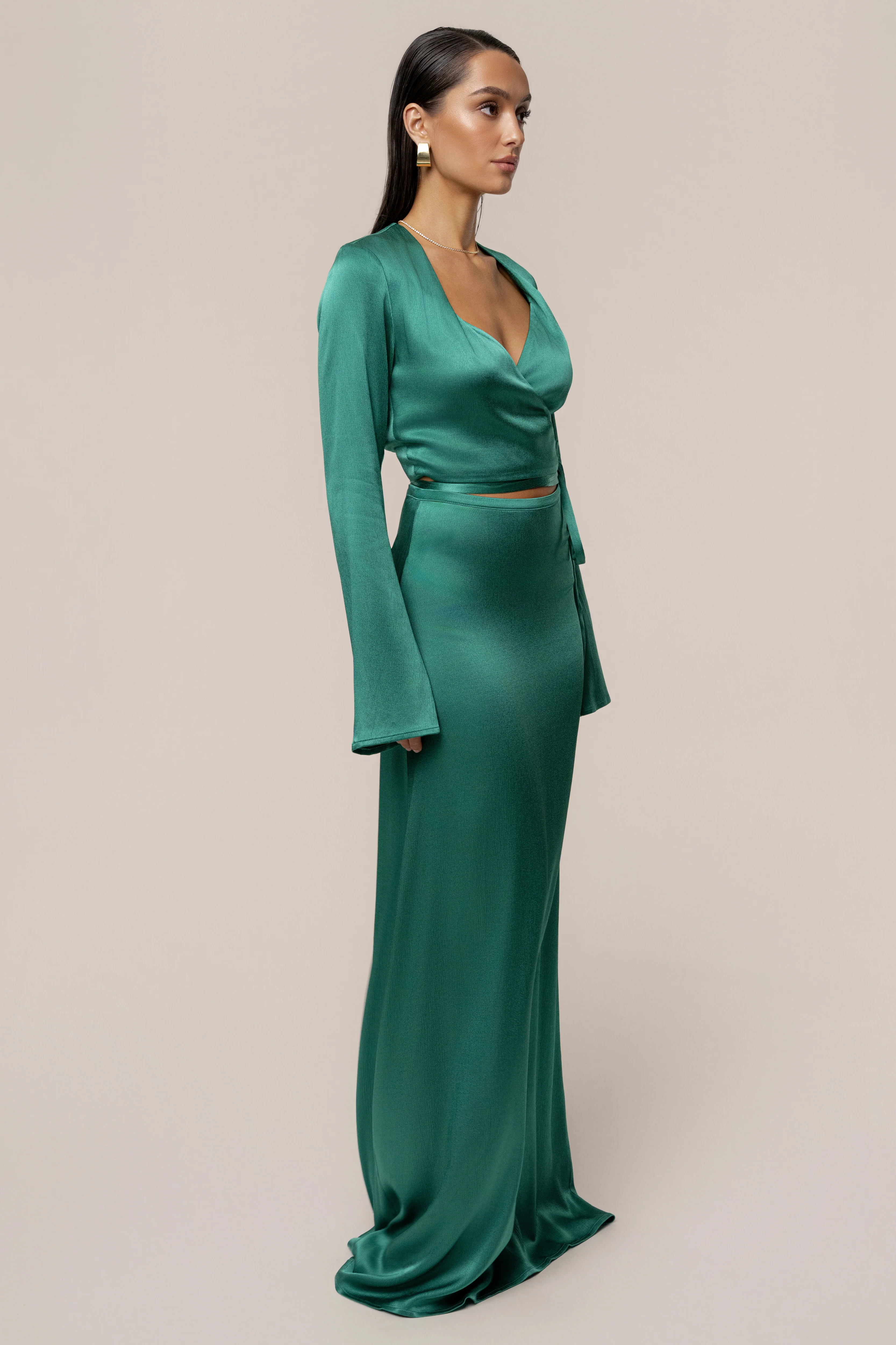 Green Golden Eve Skirt Set - Image 6