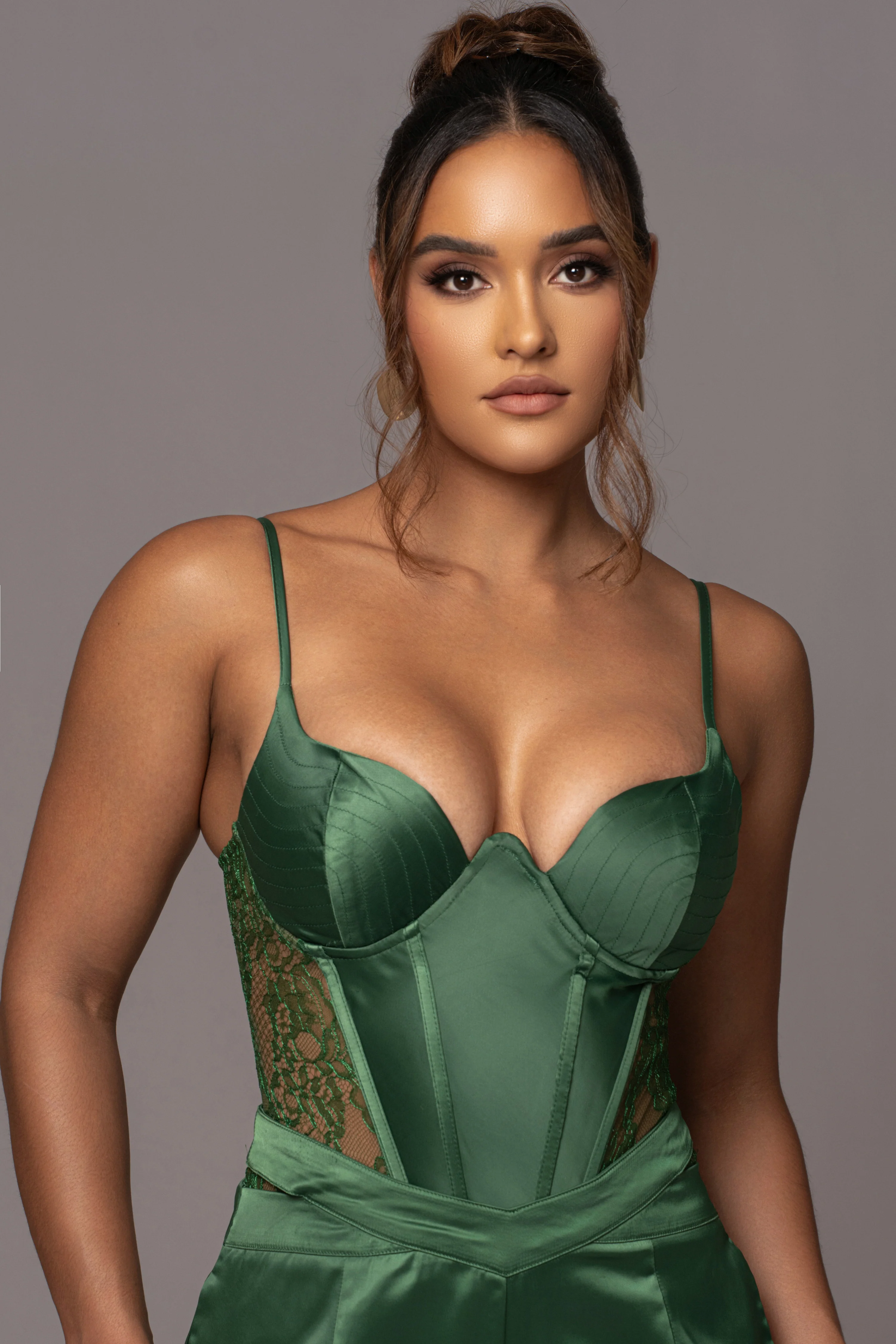 Green Incomparable Lace Bodysuit - Image 10