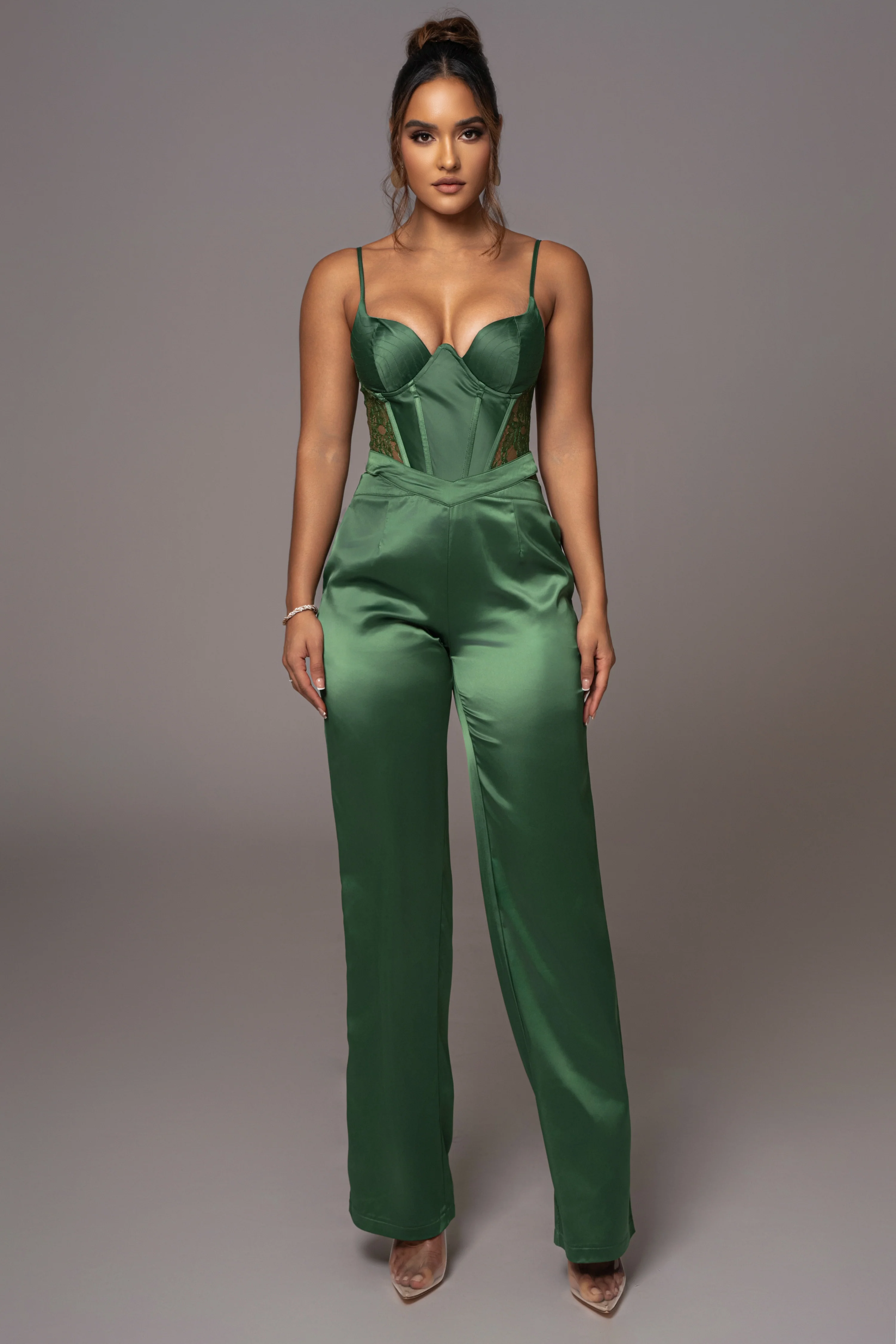 Green Incomparable Lace Bodysuit - Image 11