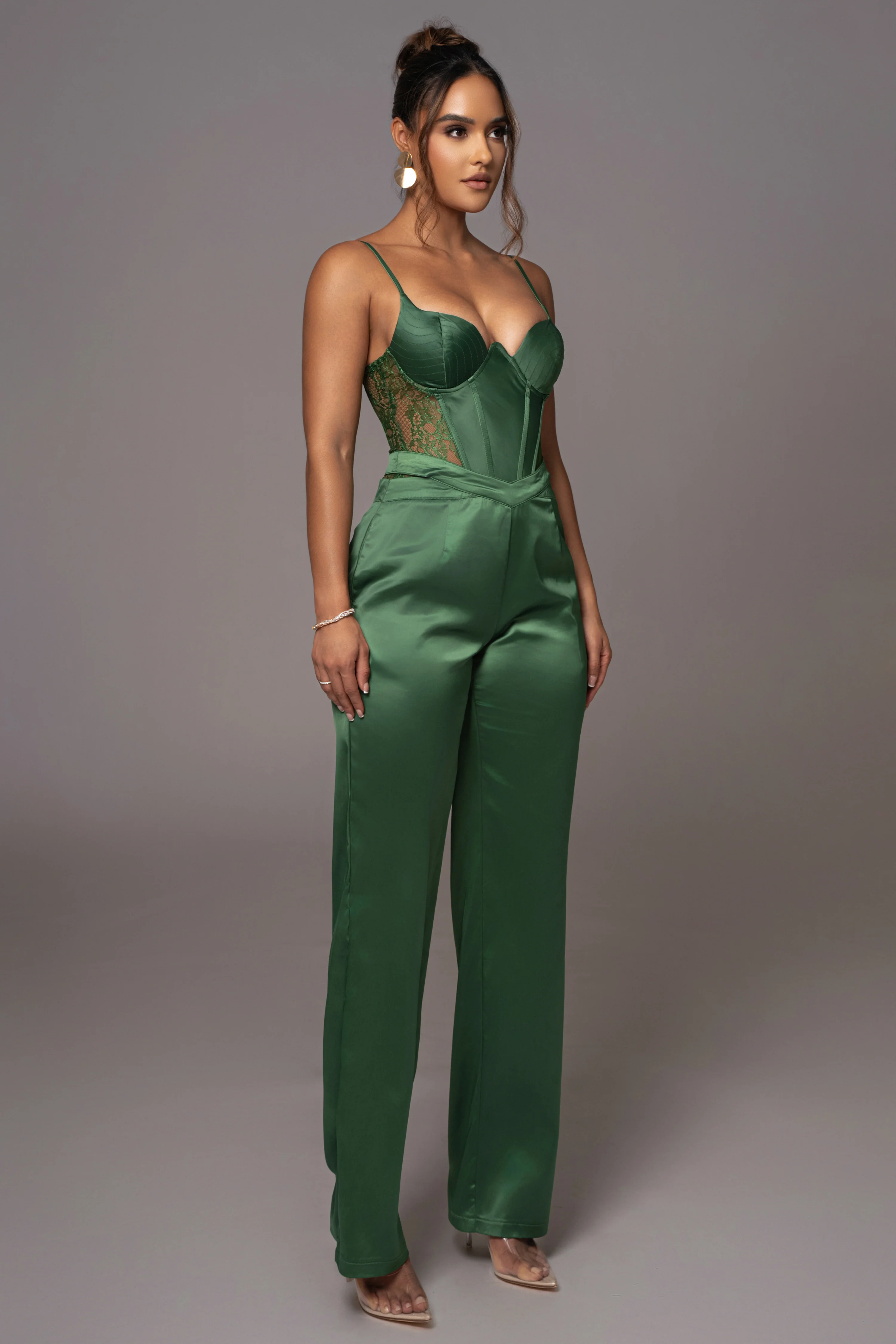 Green Incomparable Lace Bodysuit - Image 13