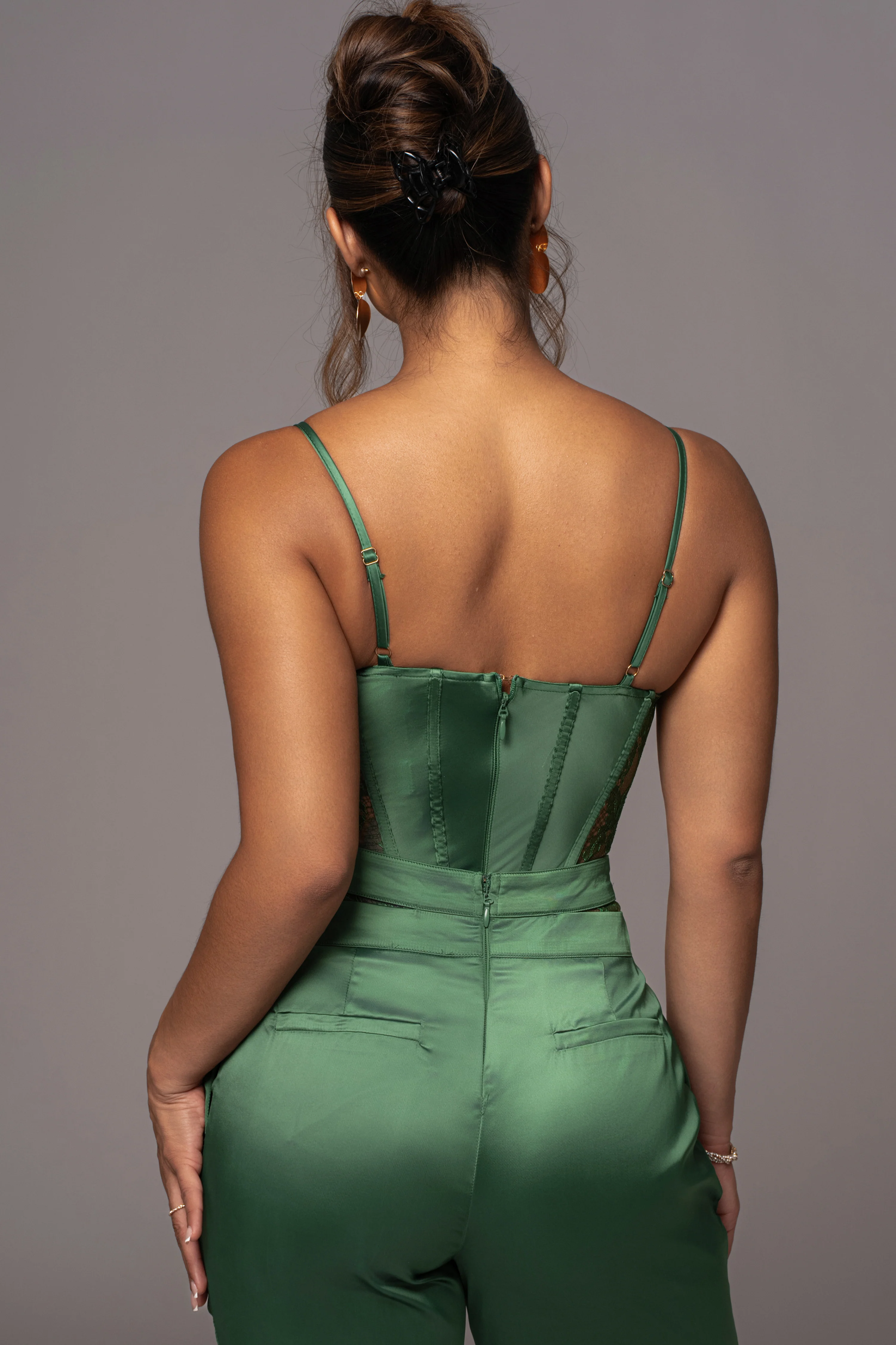 Green Incomparable Lace Bodysuit - Image 16