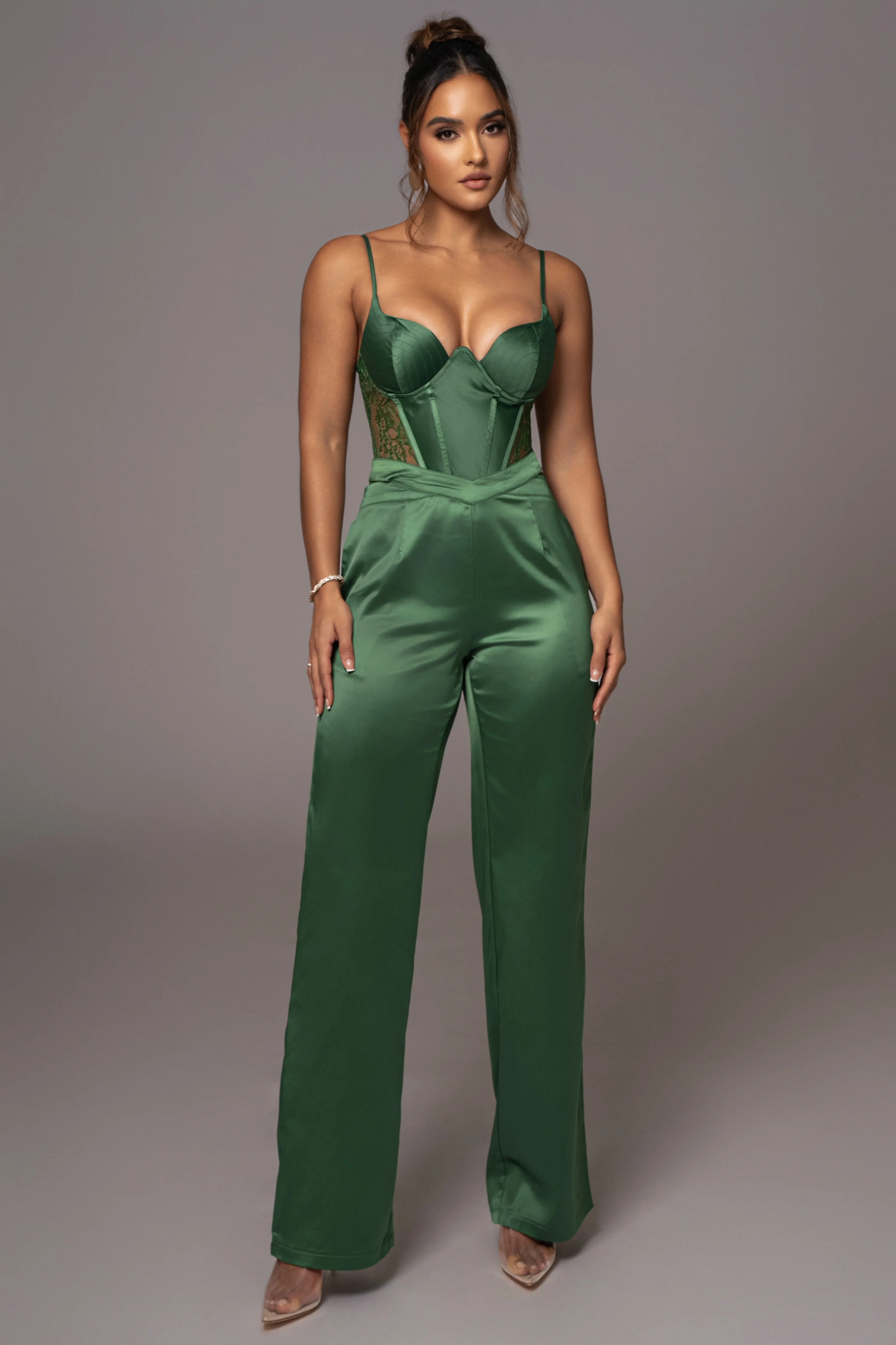 Green Incomparable Lace Bodysuit - Image 4