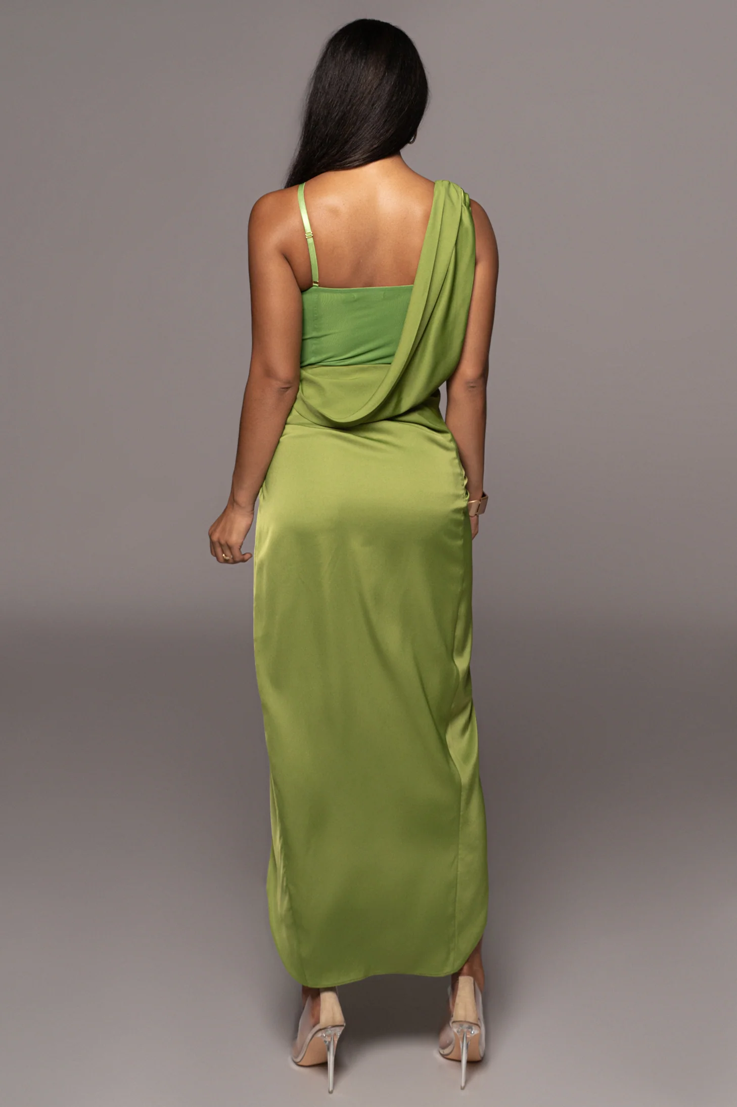 Green KRISTIANA SLIT DRESS - Image 8