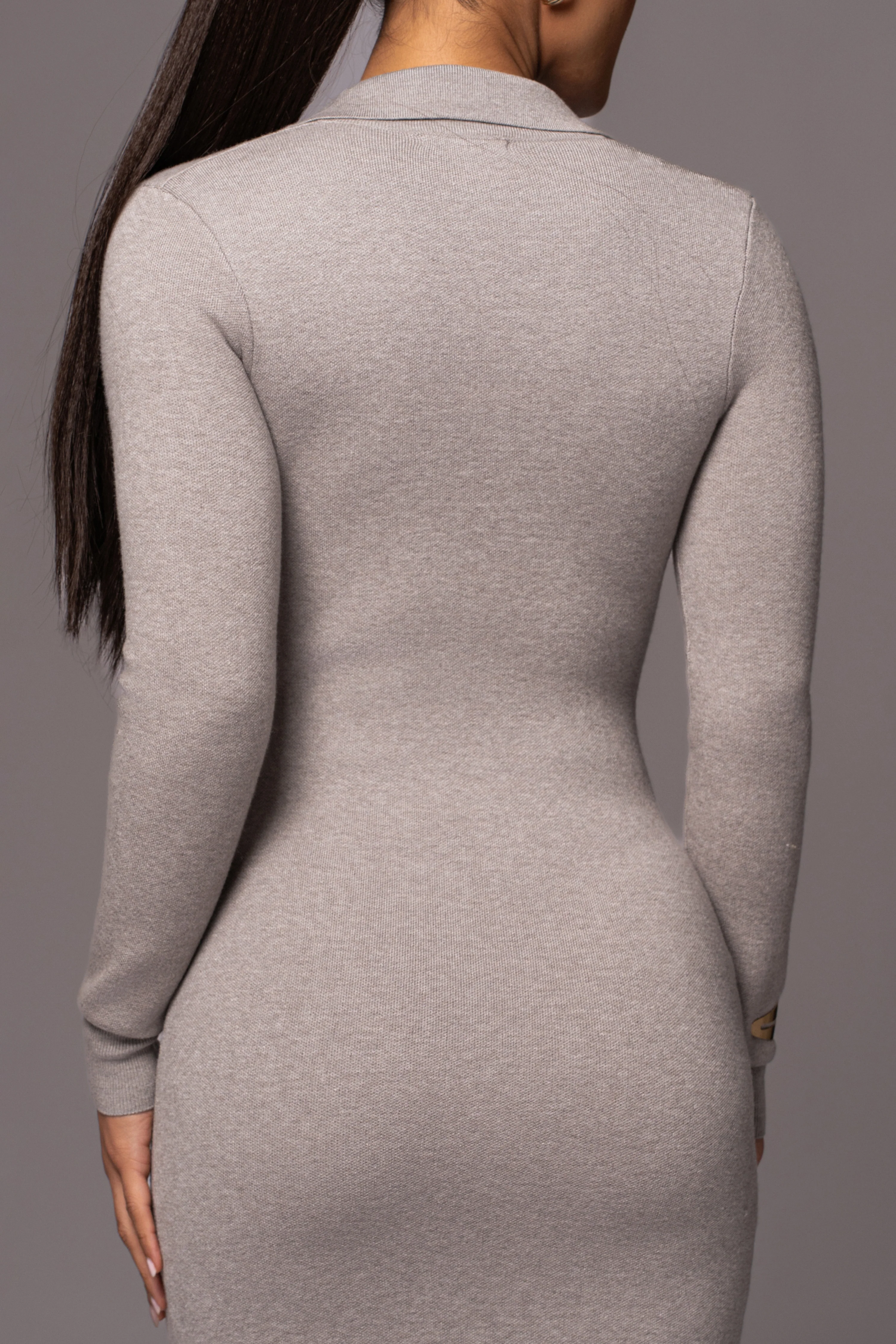 Grey Bellinda Collar Maxi Dress - Image 9
