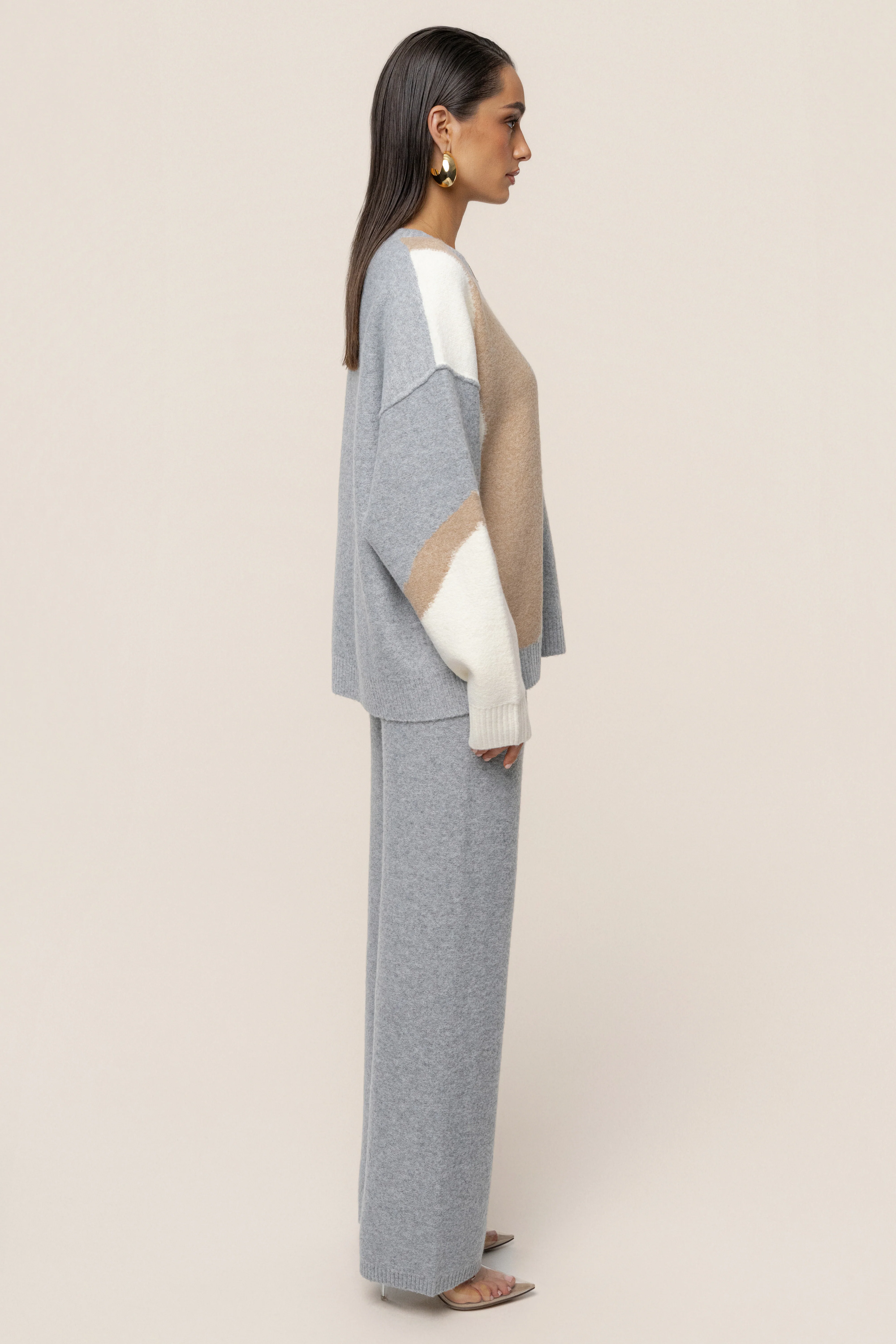 Grey Emelie Knit Pant Set - Image 8