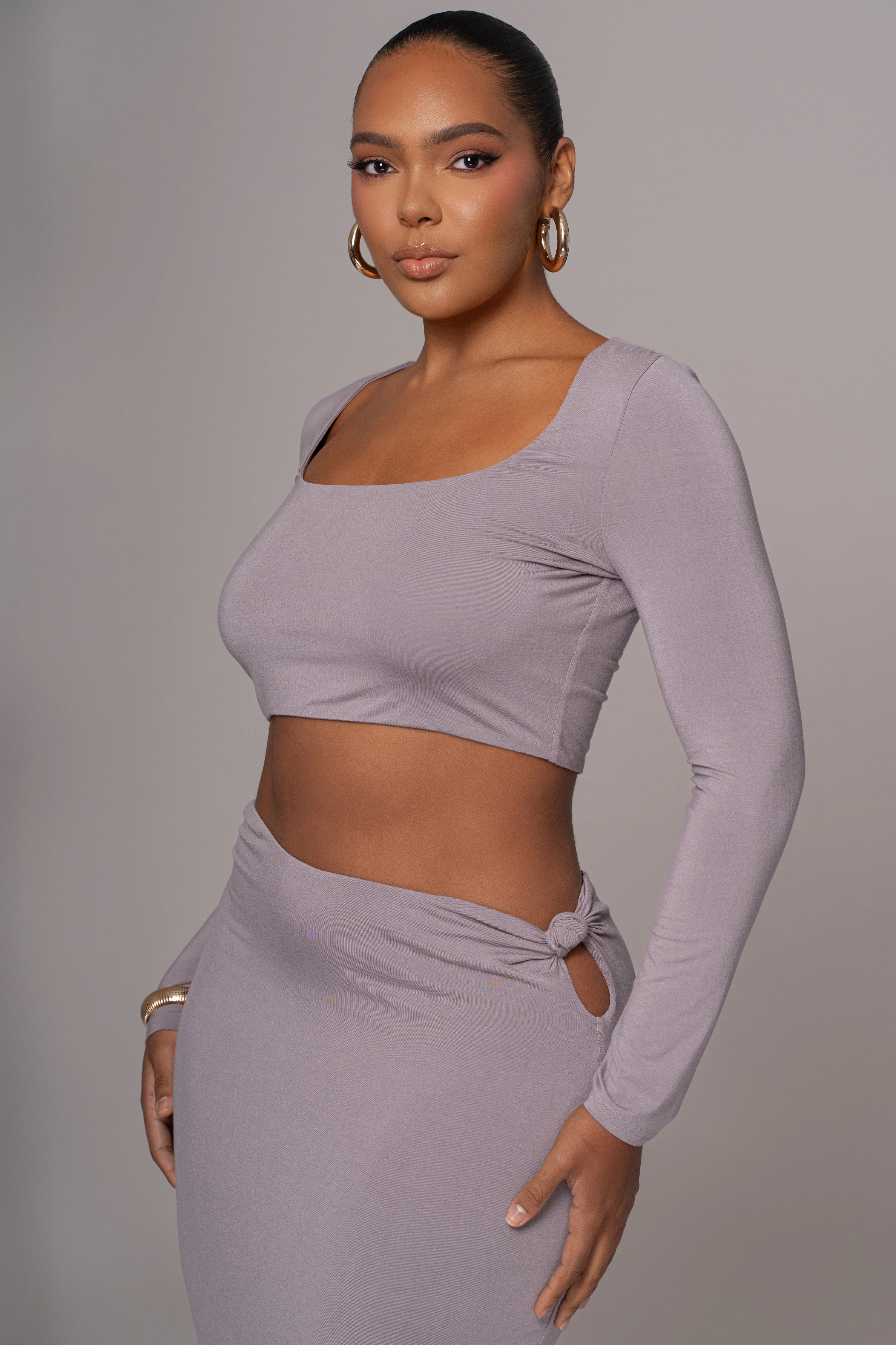 Grey Geneva Skirt Set - Image 2