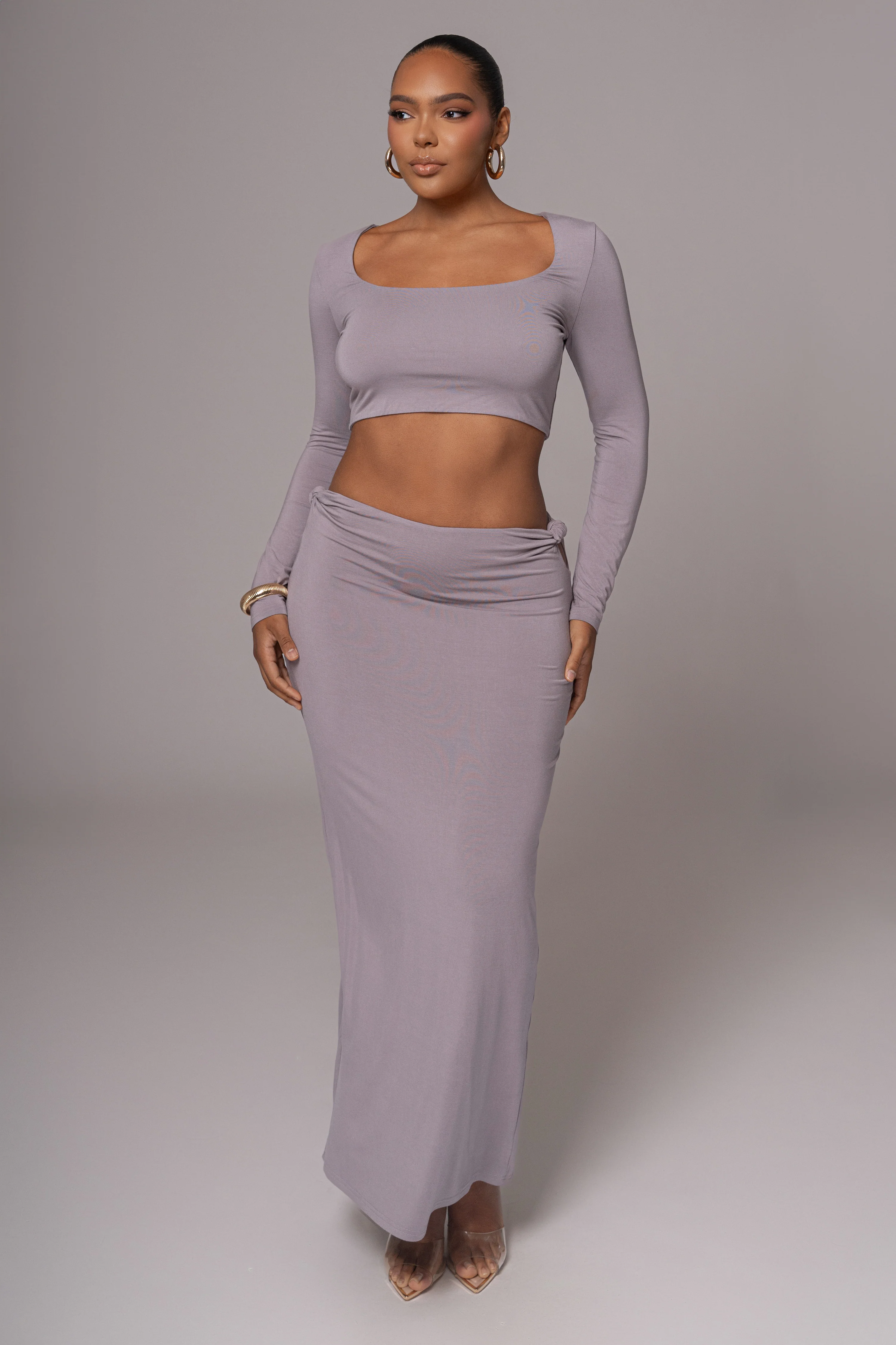 Grey Geneva Skirt Set - Image 3