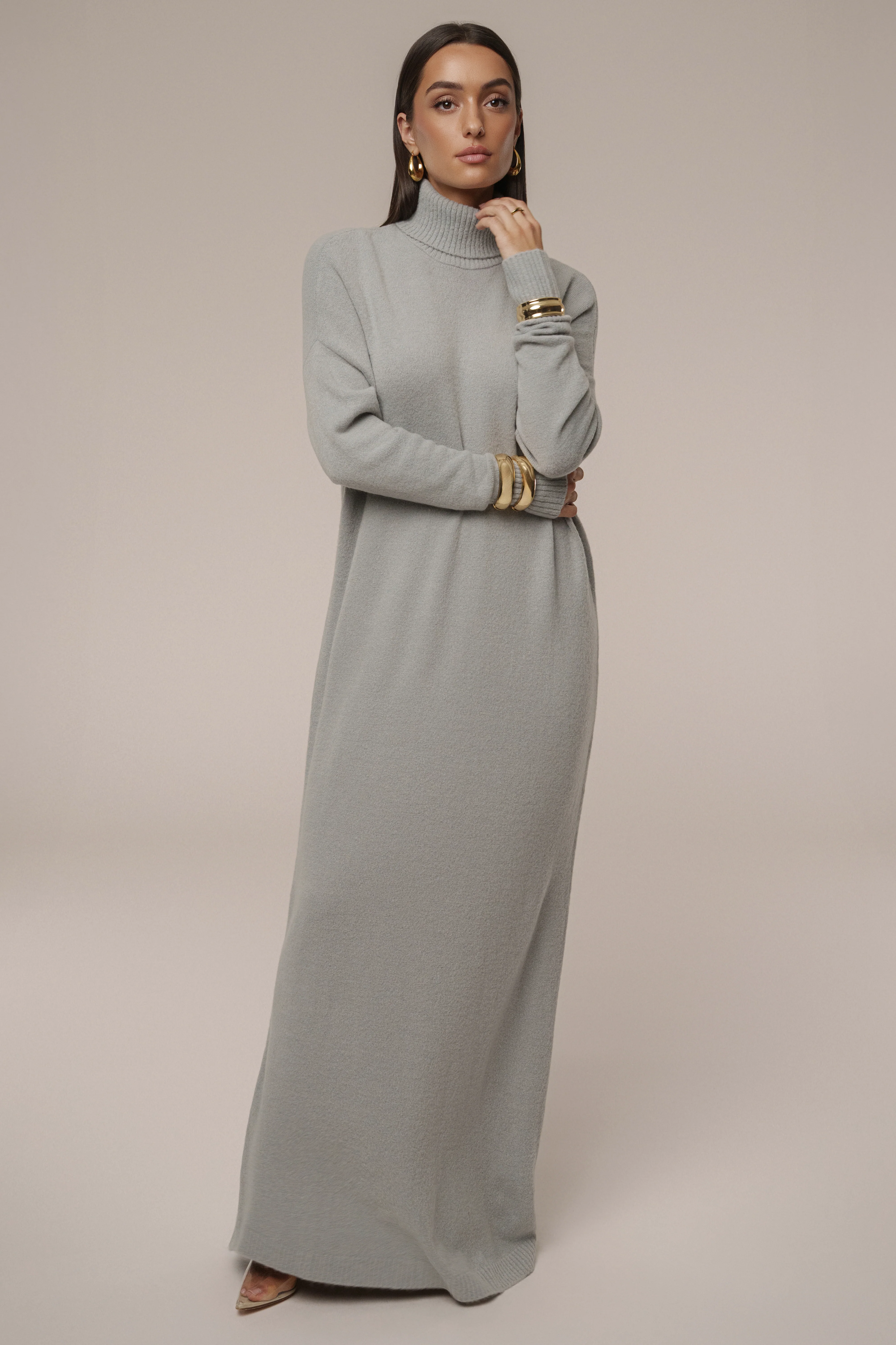Grey Hartley Knit Maxi Dress - Image 3