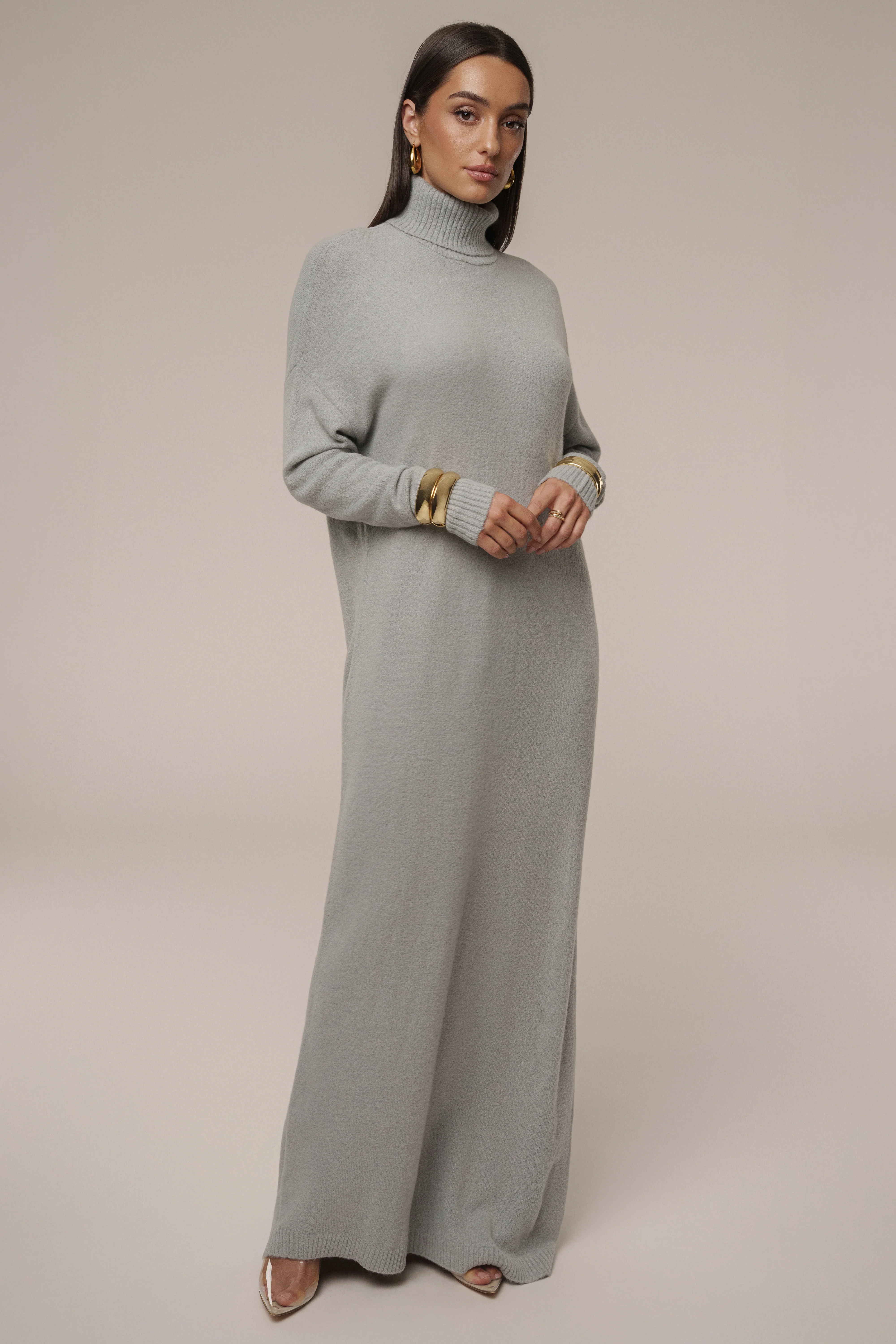 Grey Hartley Knit Maxi Dress - Image 9